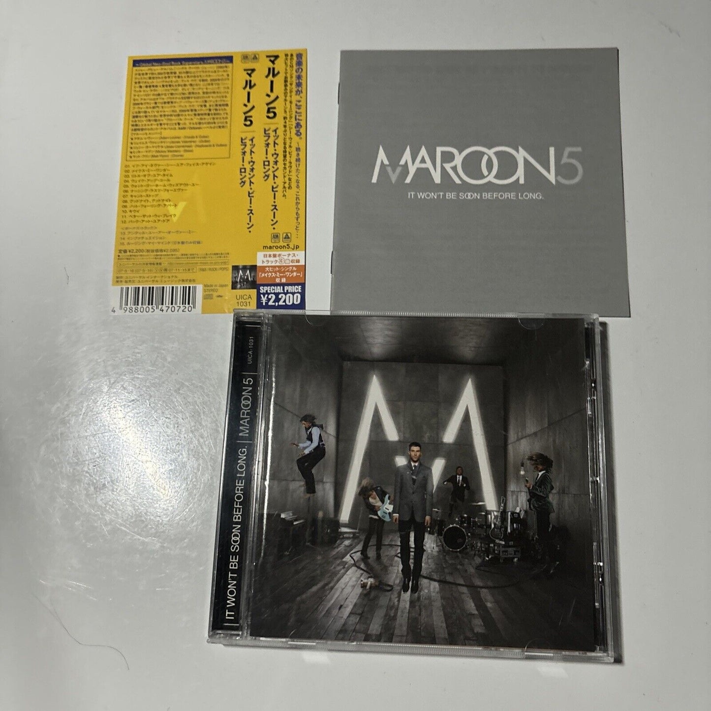 Maroon 5 - It Won't Be Soon Before Long (CD, 2007) Japan UICA-1031 Obi