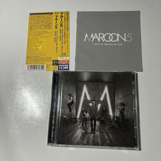 Maroon 5 - It Won't Be Soon Before Long (CD, 2007) Japan UICA-1031 Obi