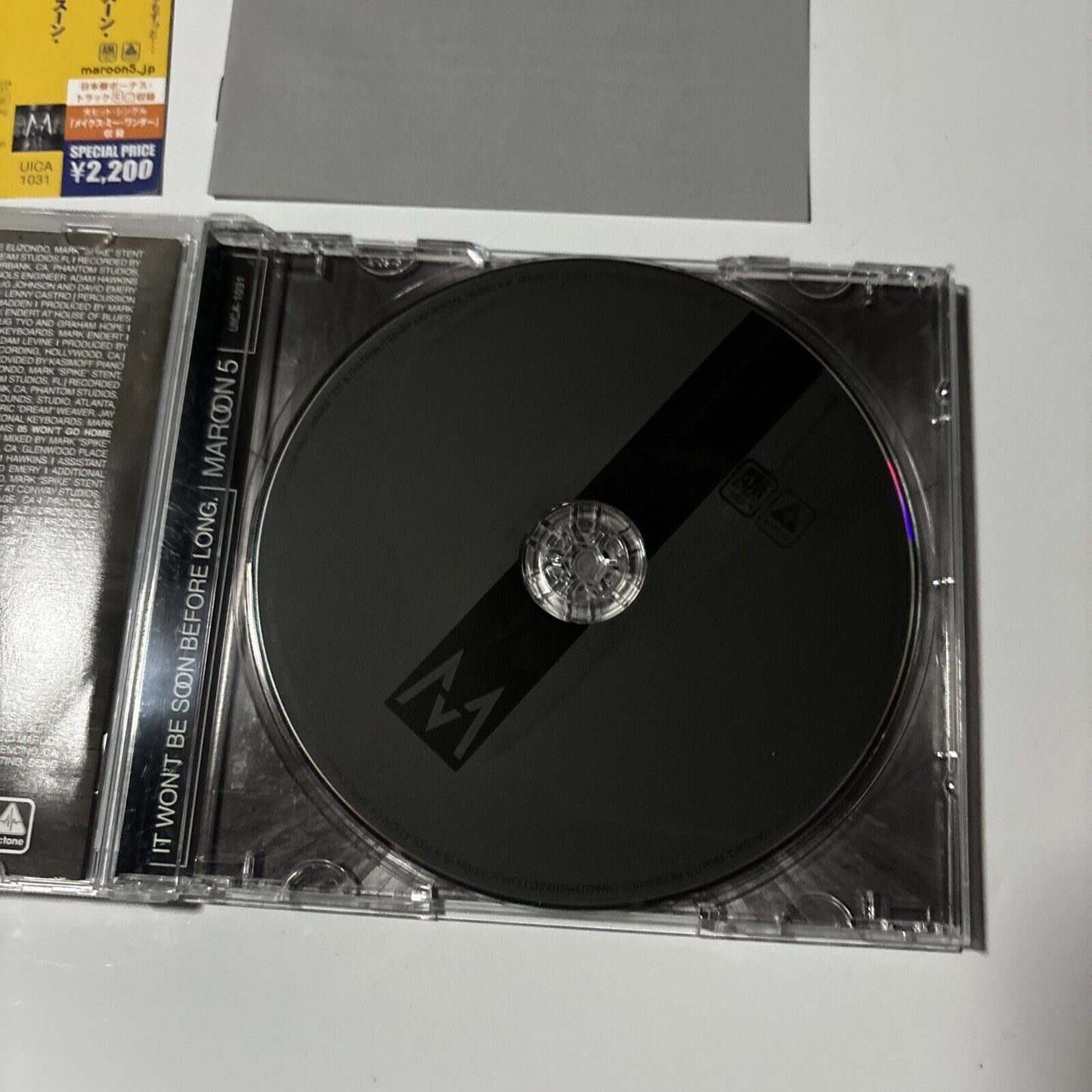 Maroon 5 - It Won't Be Soon Before Long (CD, 2007) Japan UICA-1031 Obi