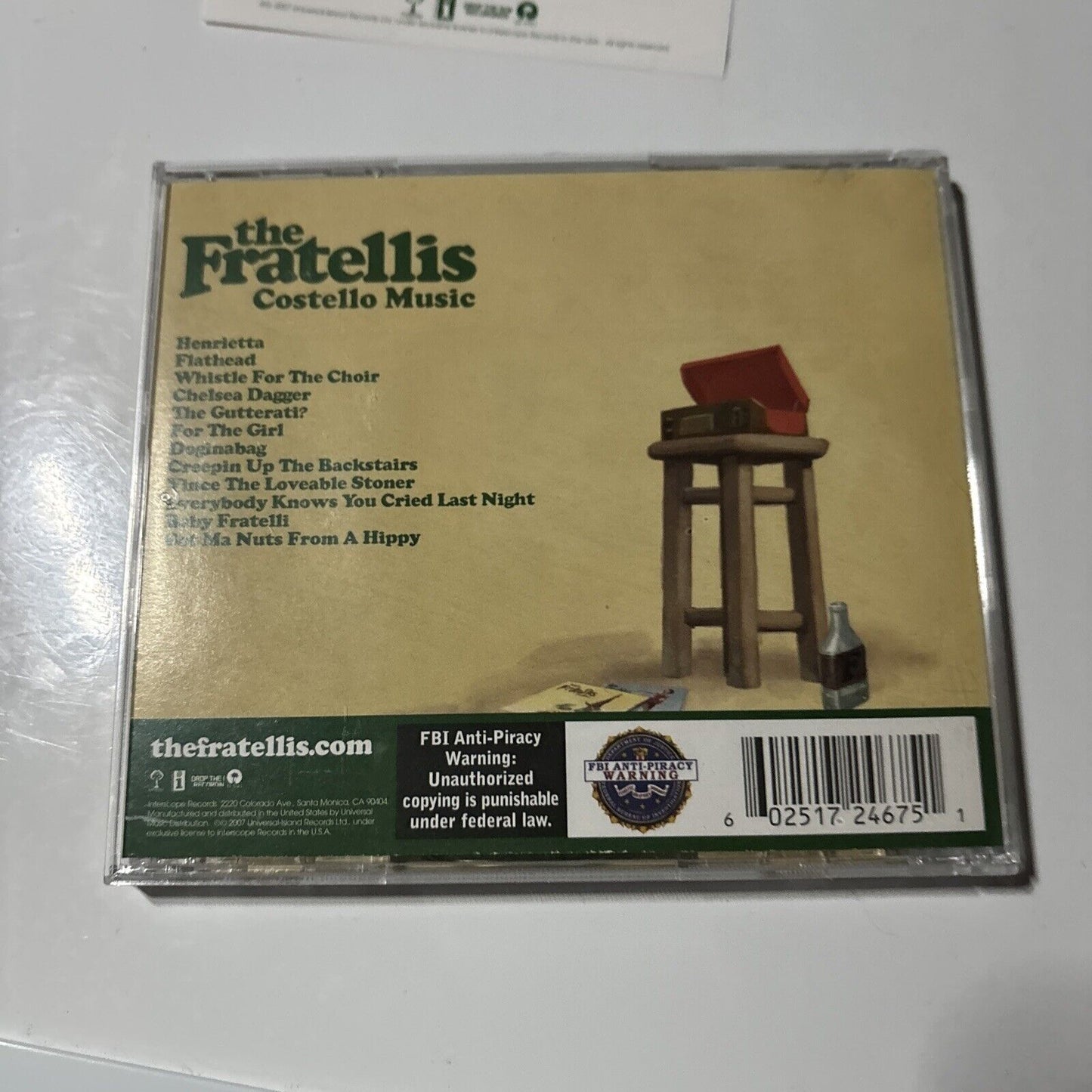 The Fratellis - Costello Music (CD, 2006) Cherrytree Records