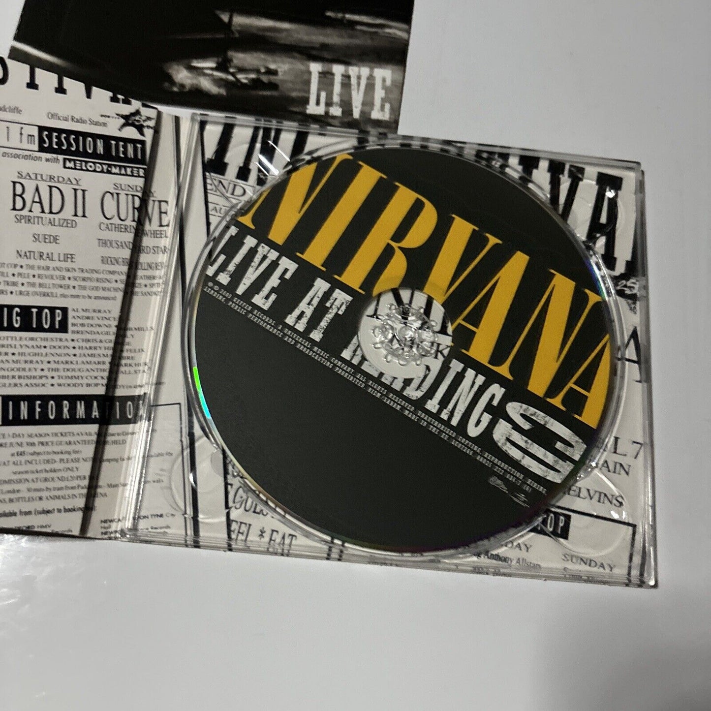 Nirvana - Live At Reading (CD, 2009) DGC 2679064