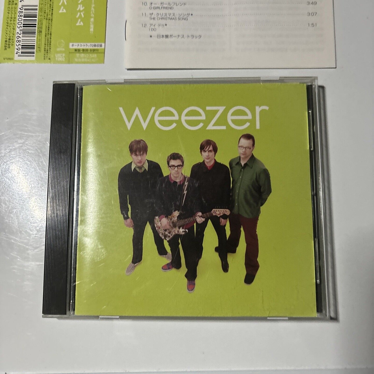 Weezer - The Green Album (CD, 2001) Japan UICF-1002 Obi