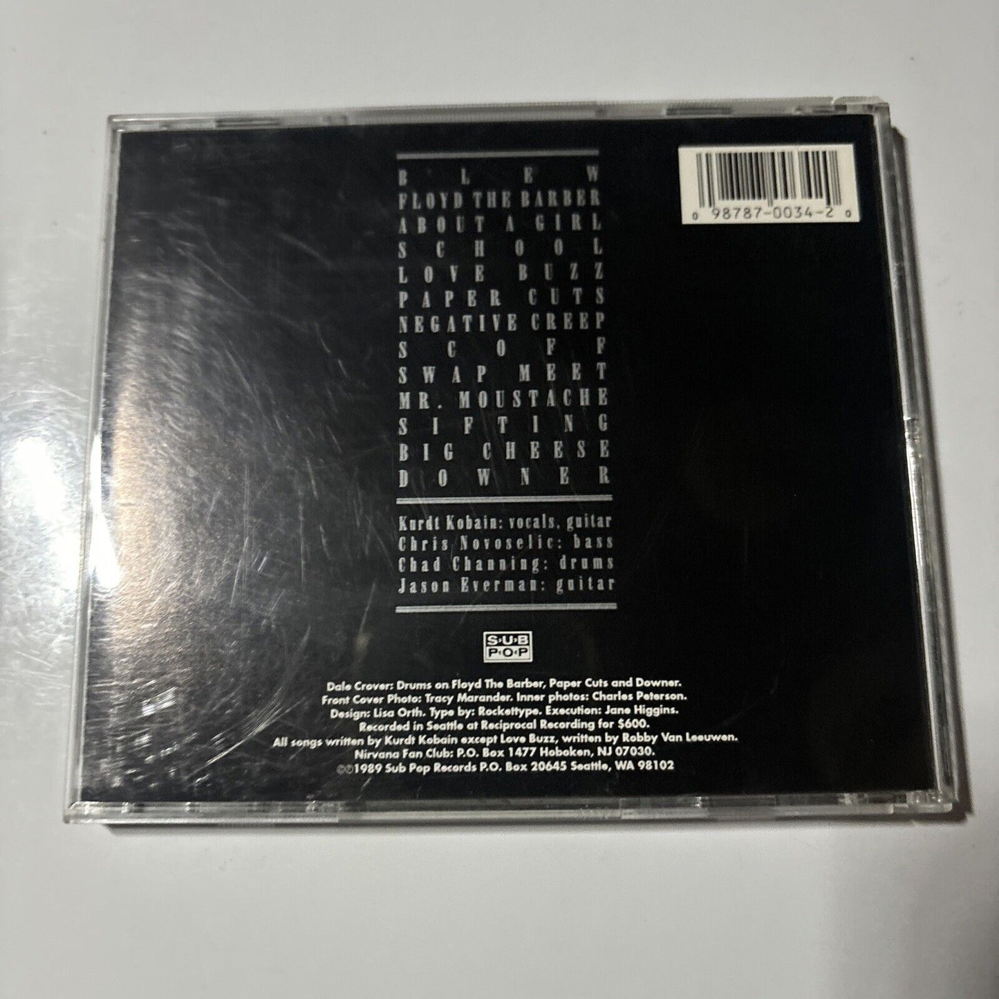 Nirvana - Bleach (CD, 2002) Sub Pop SP34b