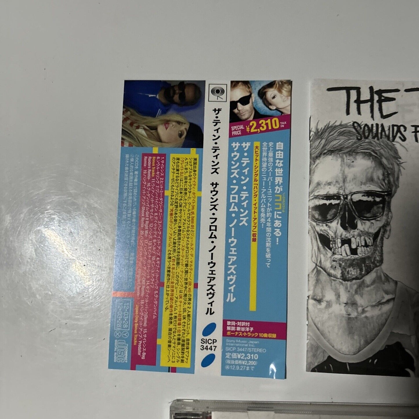 The Ting Tings - Sounds From Nowheresville (CD, 2012) Japan sicp-3447 Obi