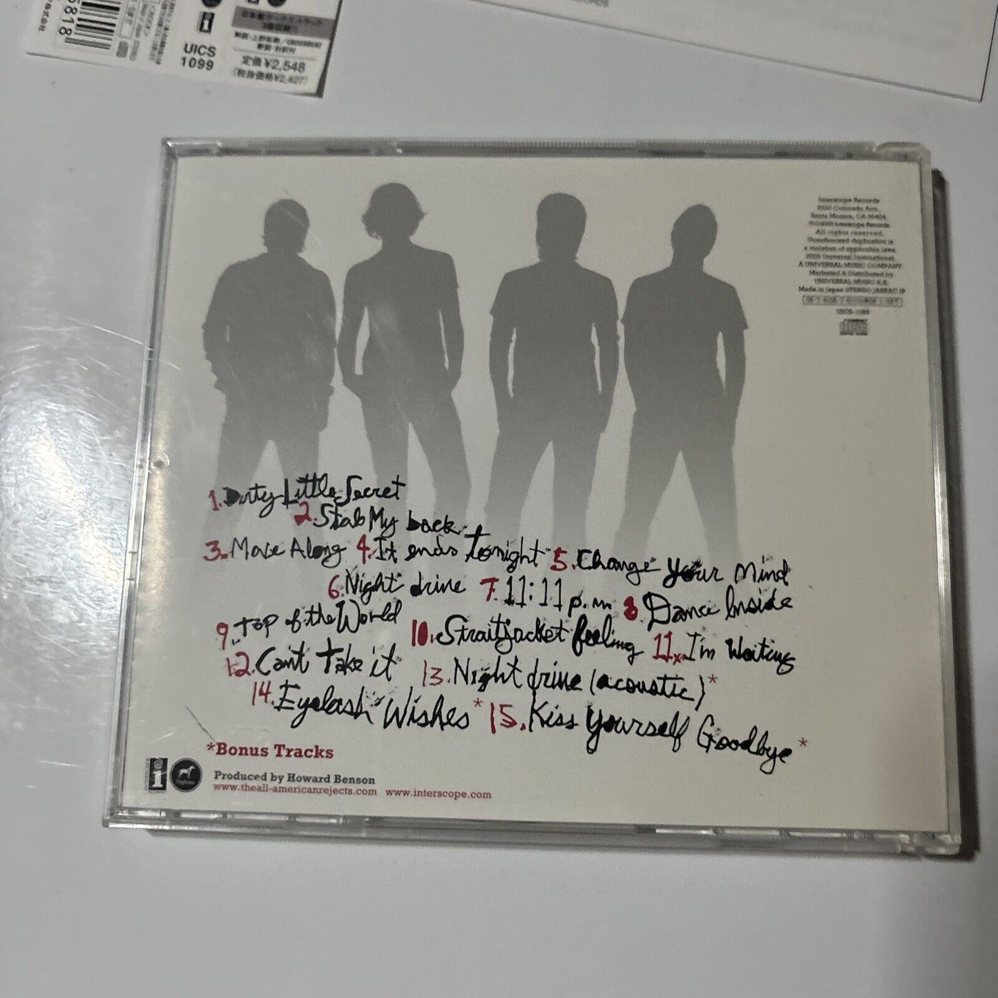 The All-American Rejects - Move Along (CD, 2005) Japan UICS-1099 Obi