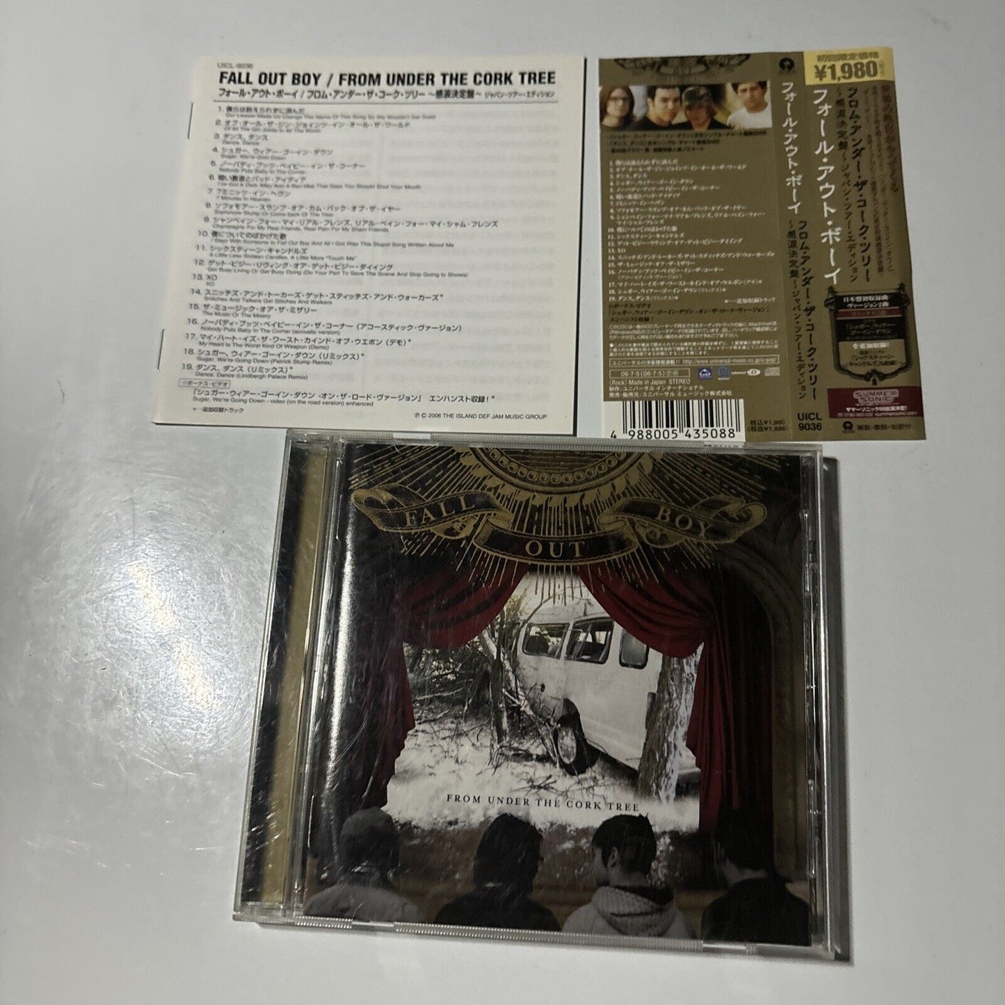 Fall Out Boy - From Under The Cork Tree (CD, 2006) Japan uicl-9036 Obi