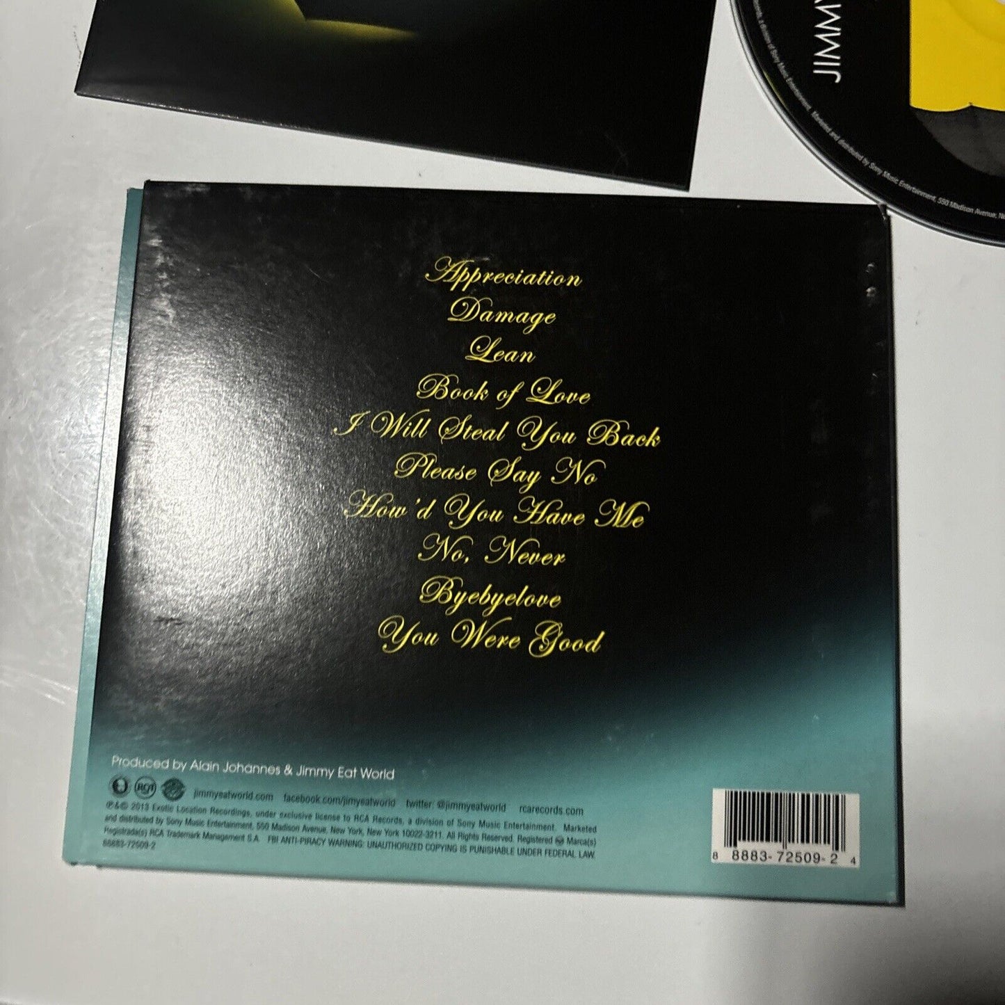 Jimmy Eat World - Damage (CD, 2013) RCA 4646965