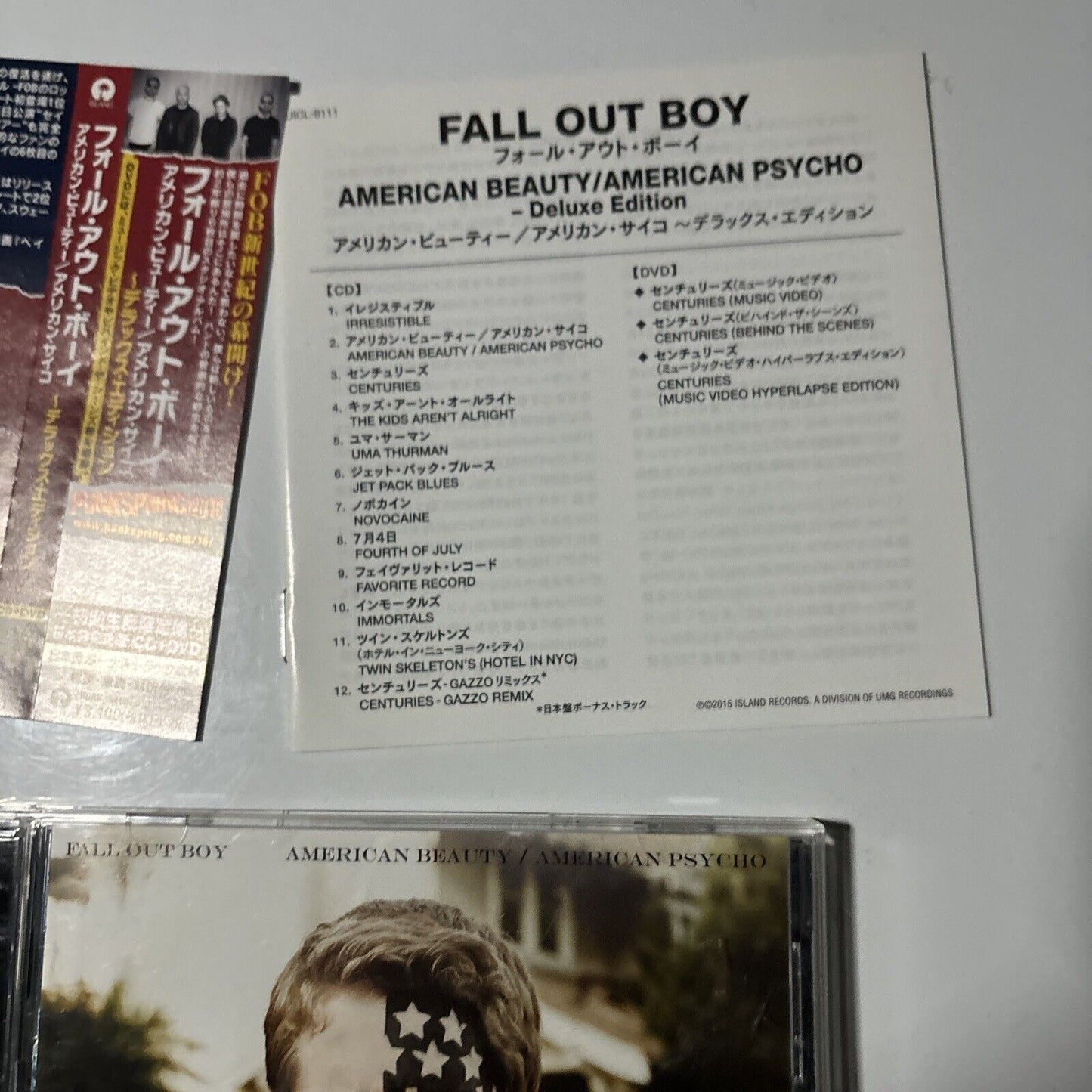 Fall Out Boy - American Beauty / American Psycho (CD DVD, 2015) Japan UICL-9111