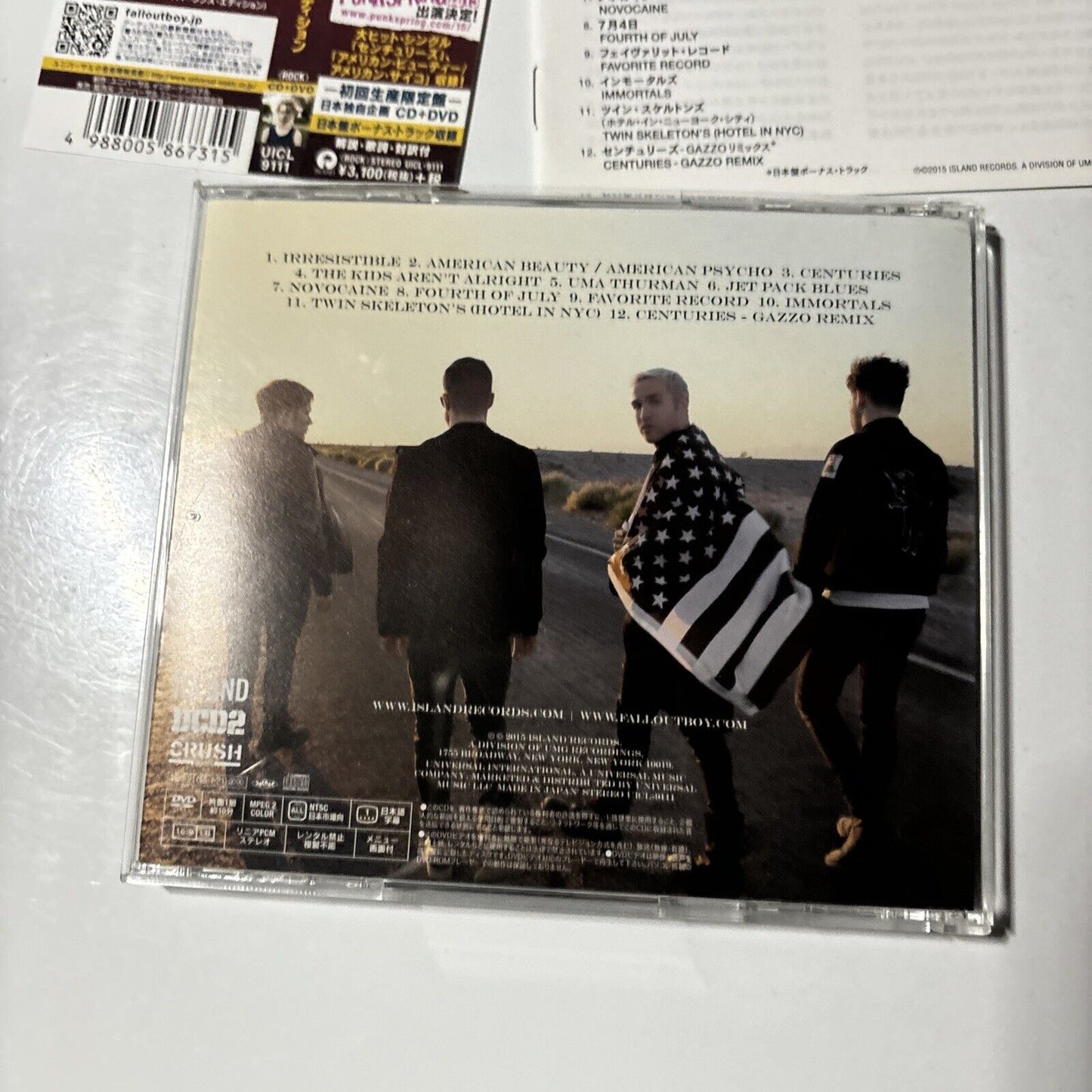 Fall Out Boy - American Beauty / American Psycho (CD DVD, 2015) Japan UICL-9111