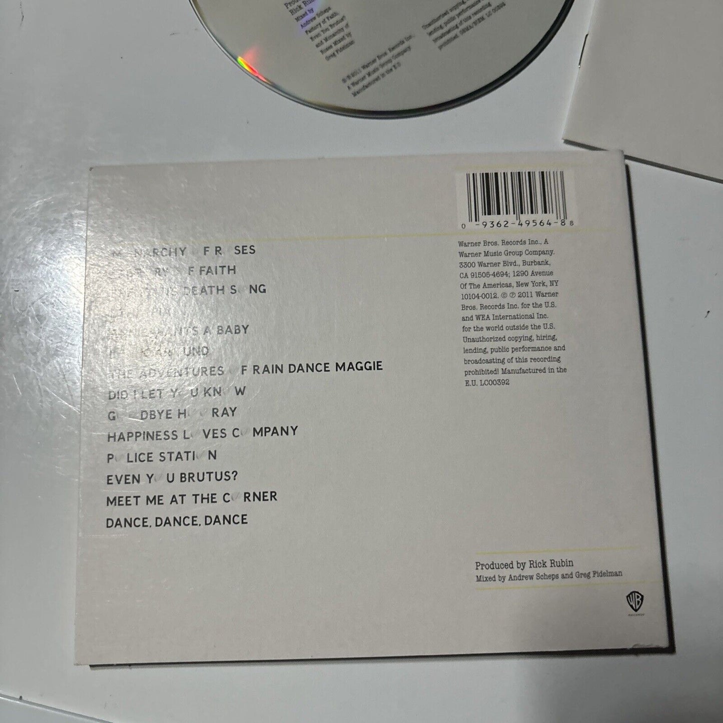 Red Hot Chili Peppers - I'm With You (CD, 2011) Warner Bros. Records