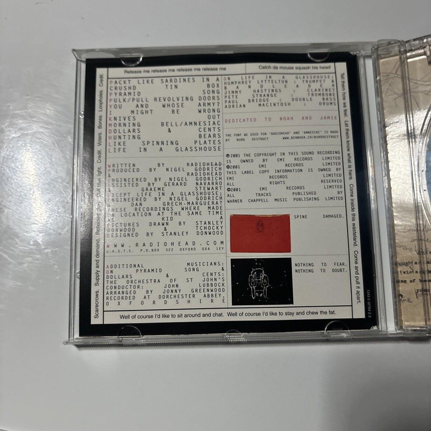 Radiohead - Amnesiac (CD, 2007) Parlophone 11974230