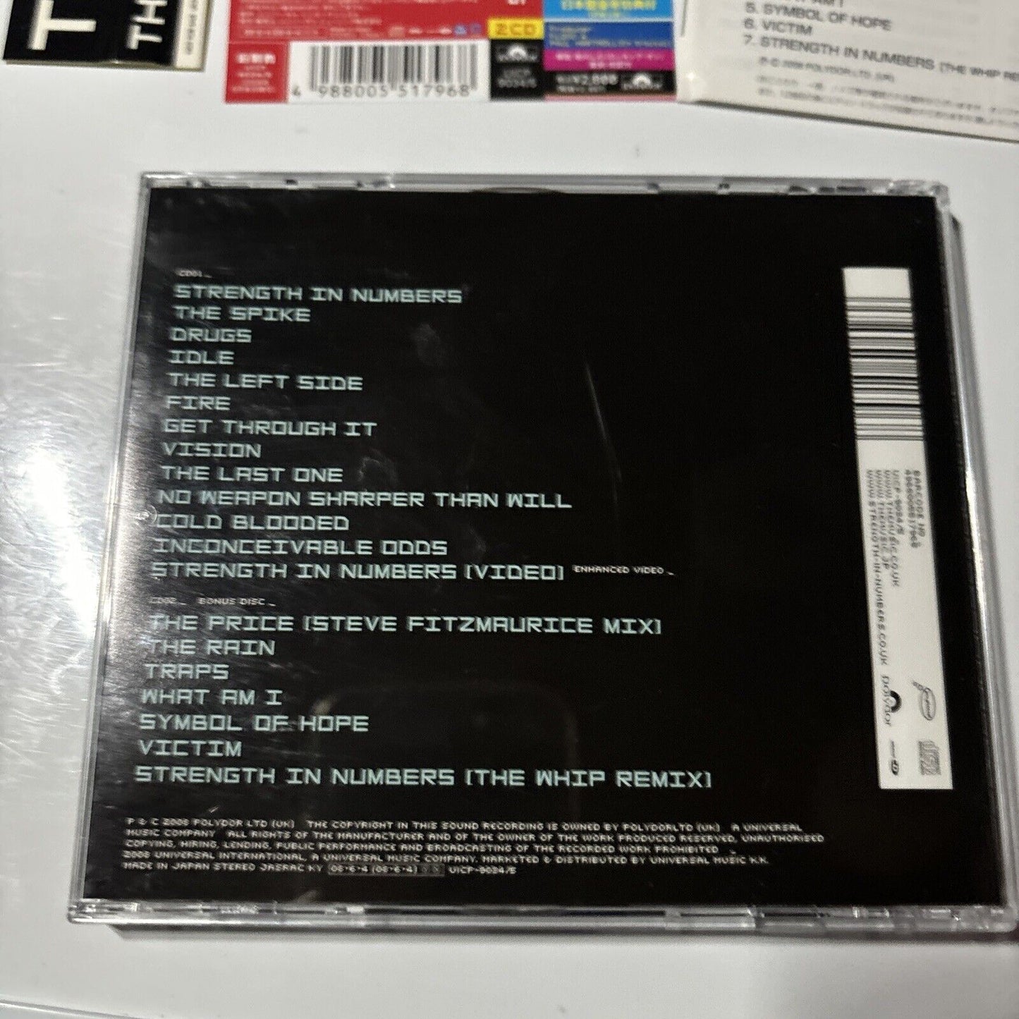 The Music - Strength In Numbers (CD, 2008) Japan UICP-9034/5 Obi