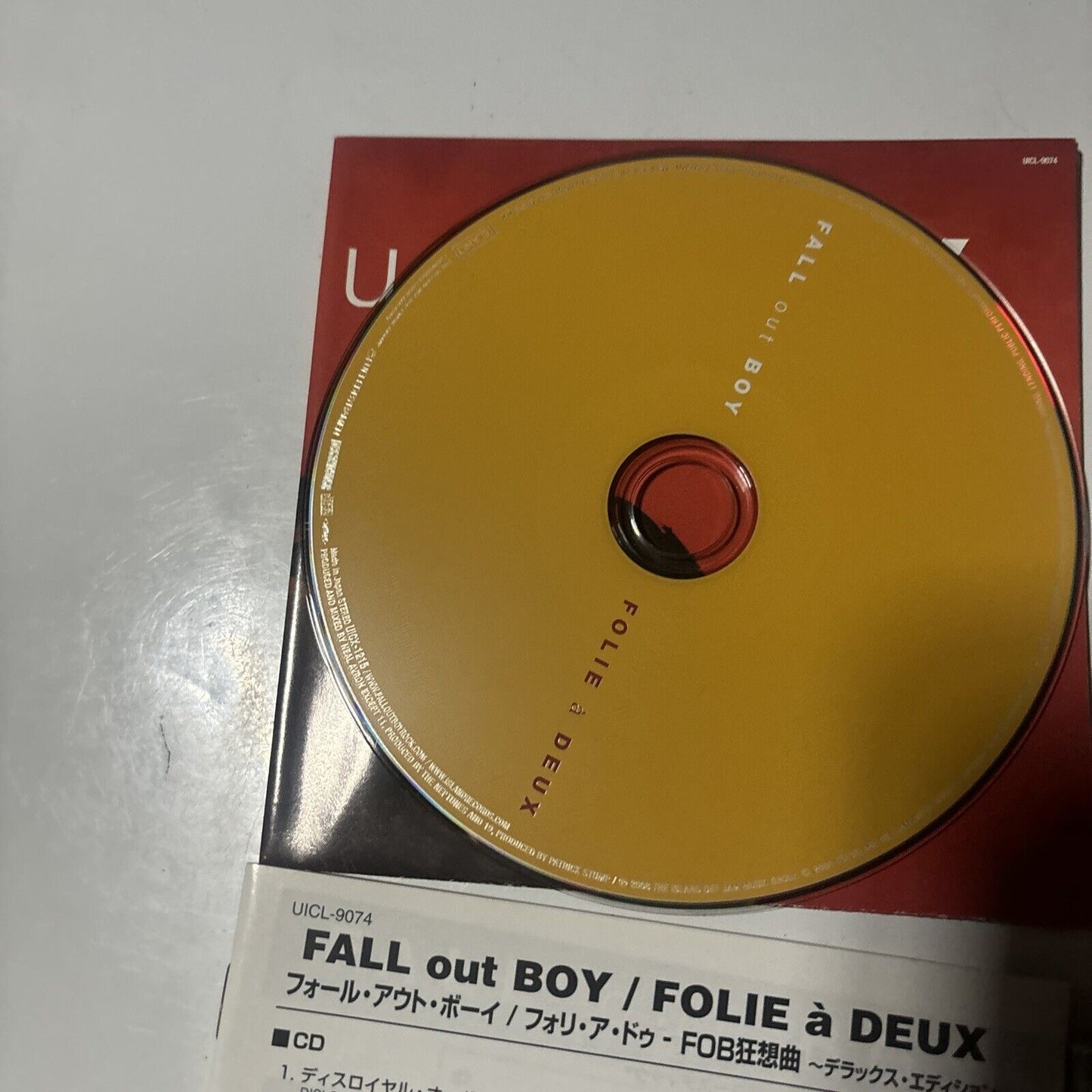 Fall Out Boy - Folie À Deux (CD + DVD, 2008) Japan UICL-9074 Island Records Obi