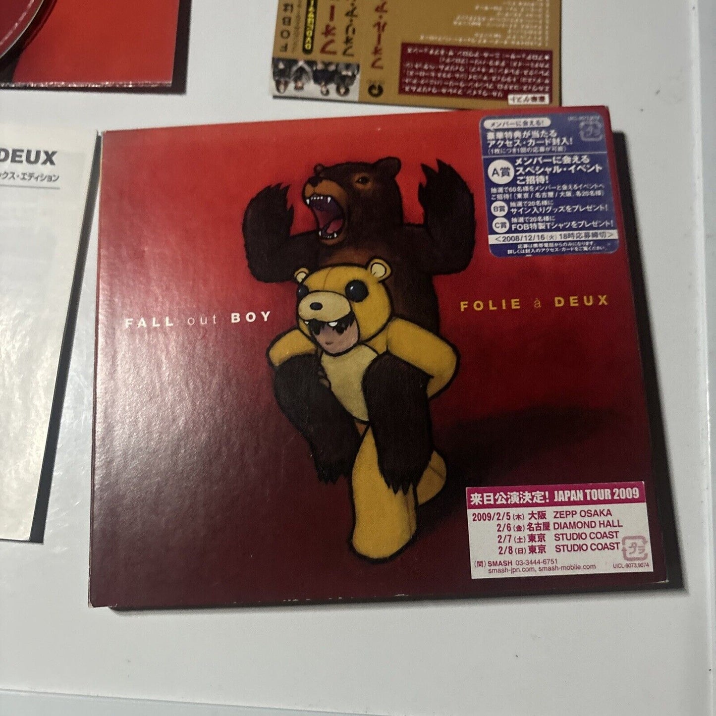 Fall Out Boy - Folie À Deux (CD + DVD, 2008) Japan UICL-9074 Island Records Obi