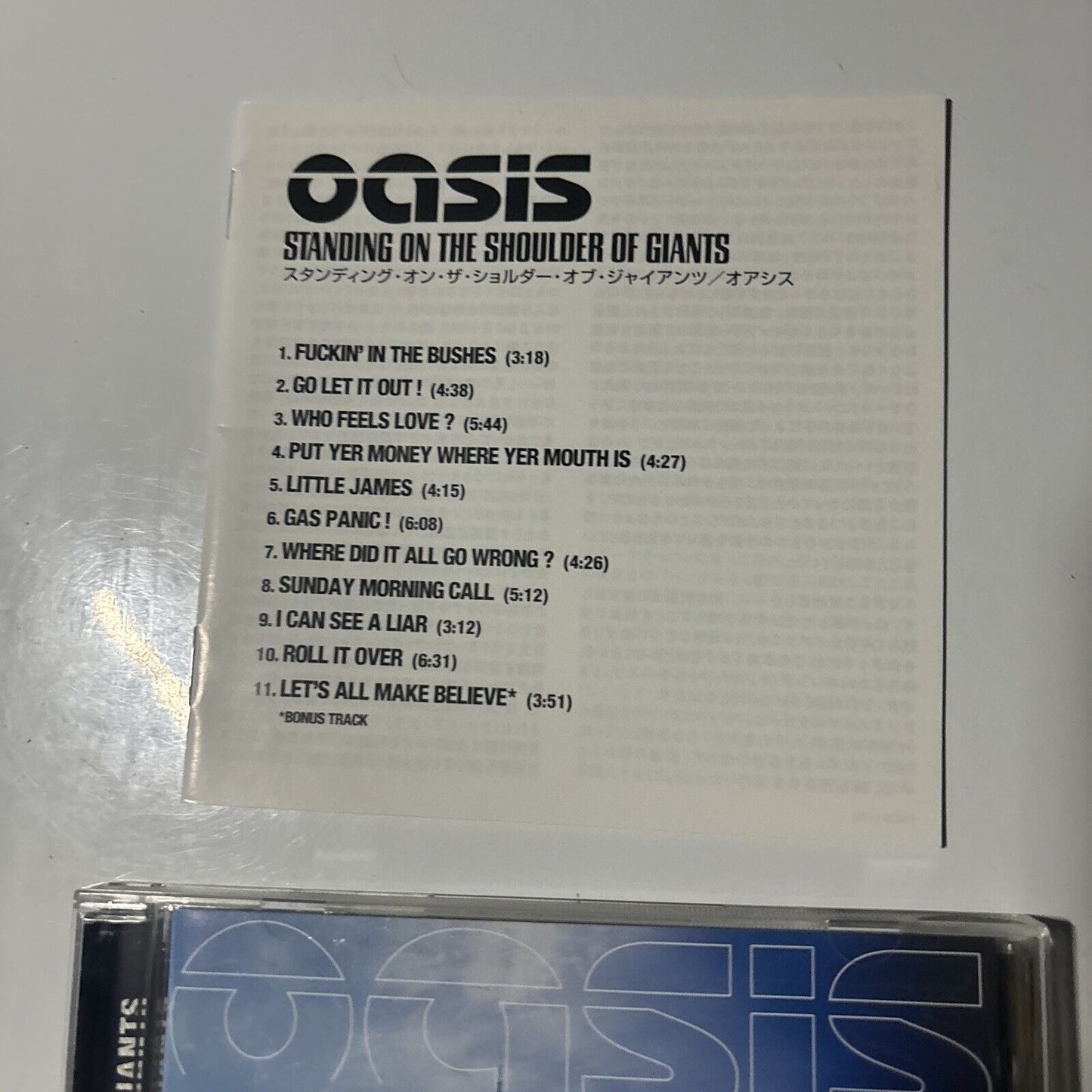 Oasis - Standing On The Shoulder Of Giants (CD, 2000) Japan ESCA-8118