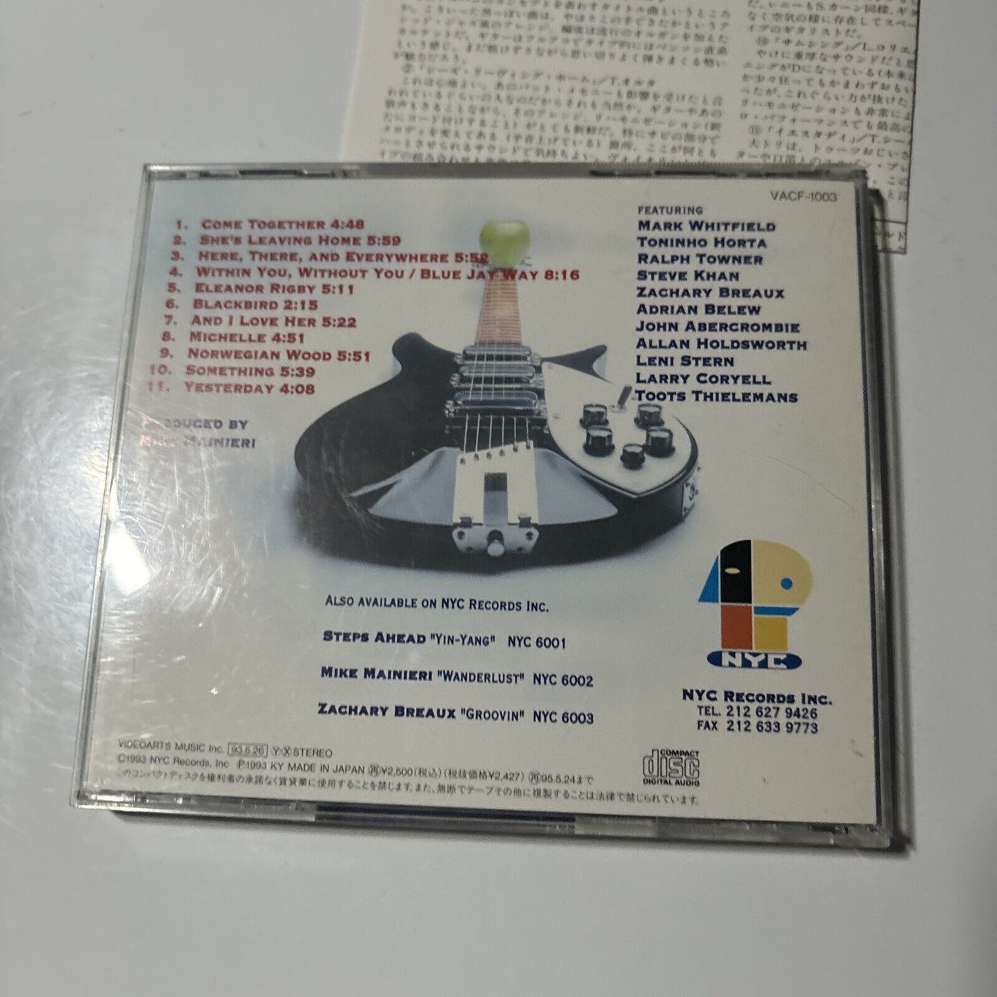 Come Together - Guitar Tribute To The Beatles (CD, 1993) vacf-1003