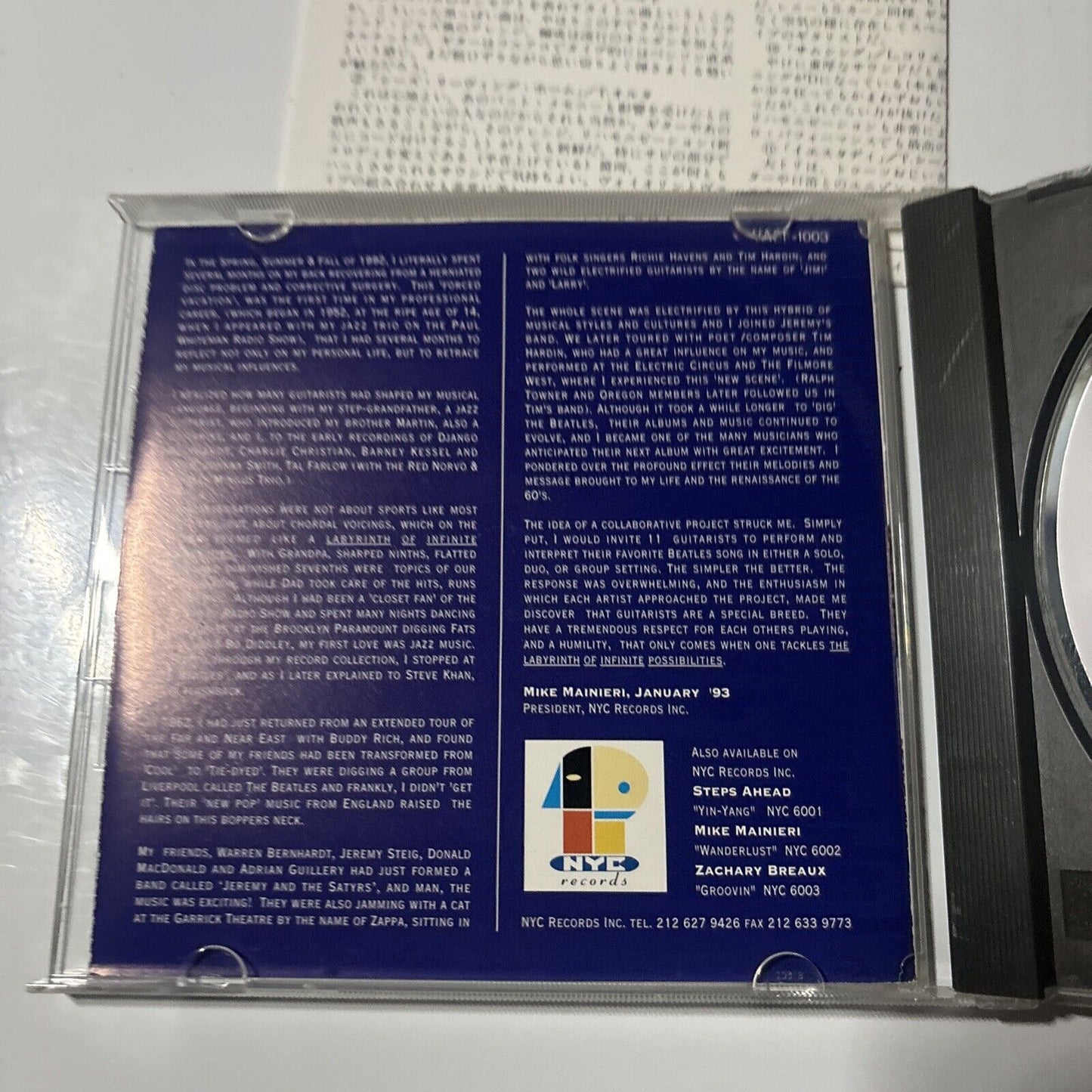 Come Together - Guitar Tribute To The Beatles (CD, 1993) vacf-1003