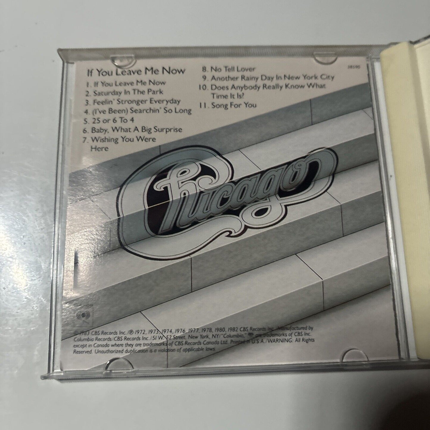 Chicago - If You Leave Me Now (CD, 1982) Columbia CK 38590