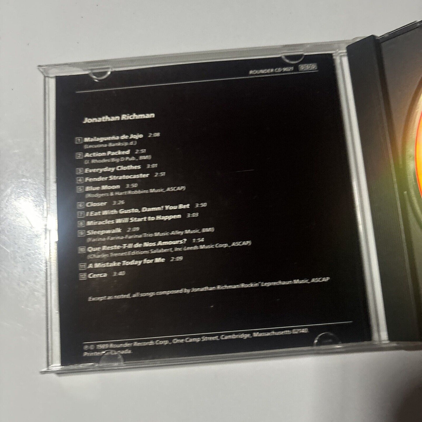 Jonathan Richman - Jonathan Richman (CD, 1989) Rounder Records CD 9021