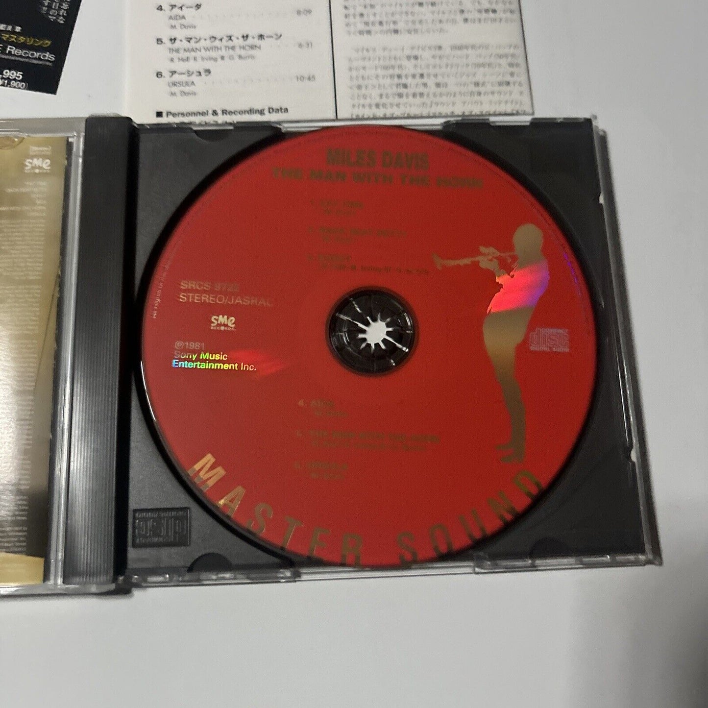Miles Davis - The Man With The Horn (CD, 2000) Japan SME Records srcs-9722