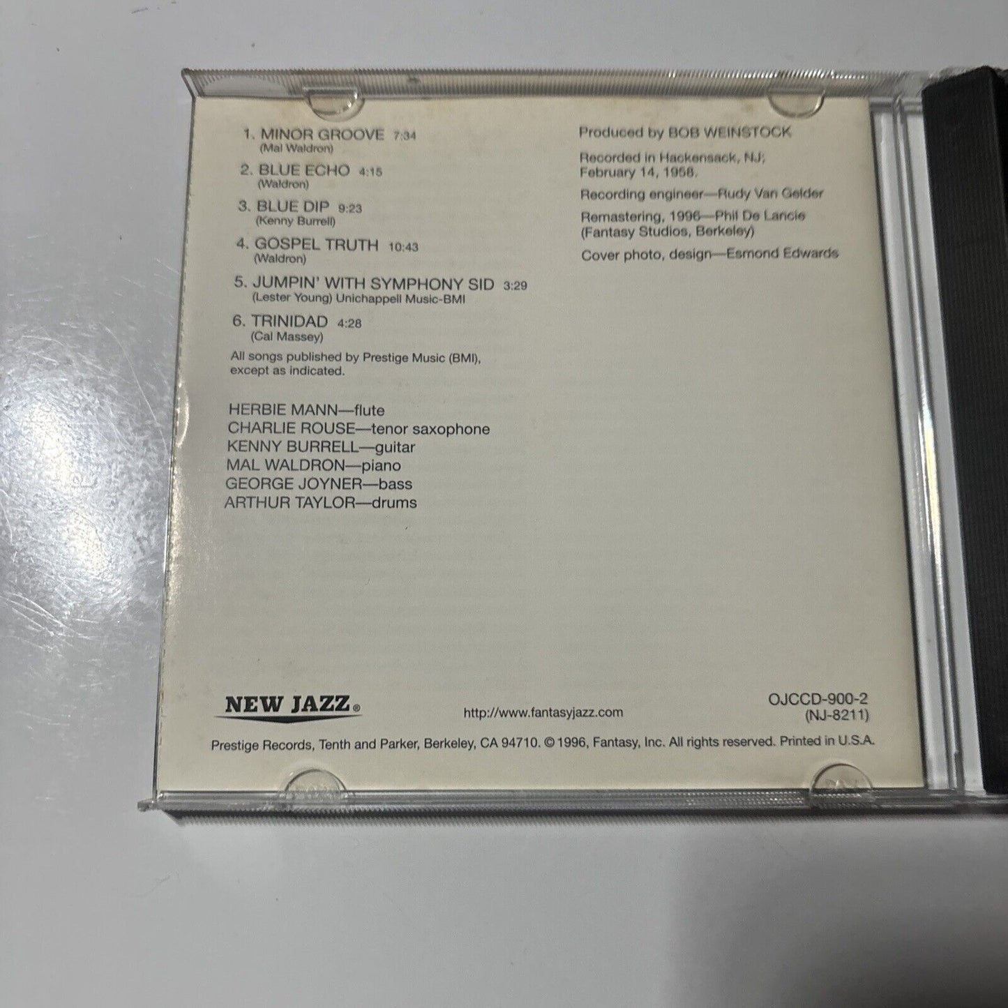 Herbie Mann, Charlie Rouse, Kenny Burrell, Mal Waldron - Just Wailin' (CD, 1996)