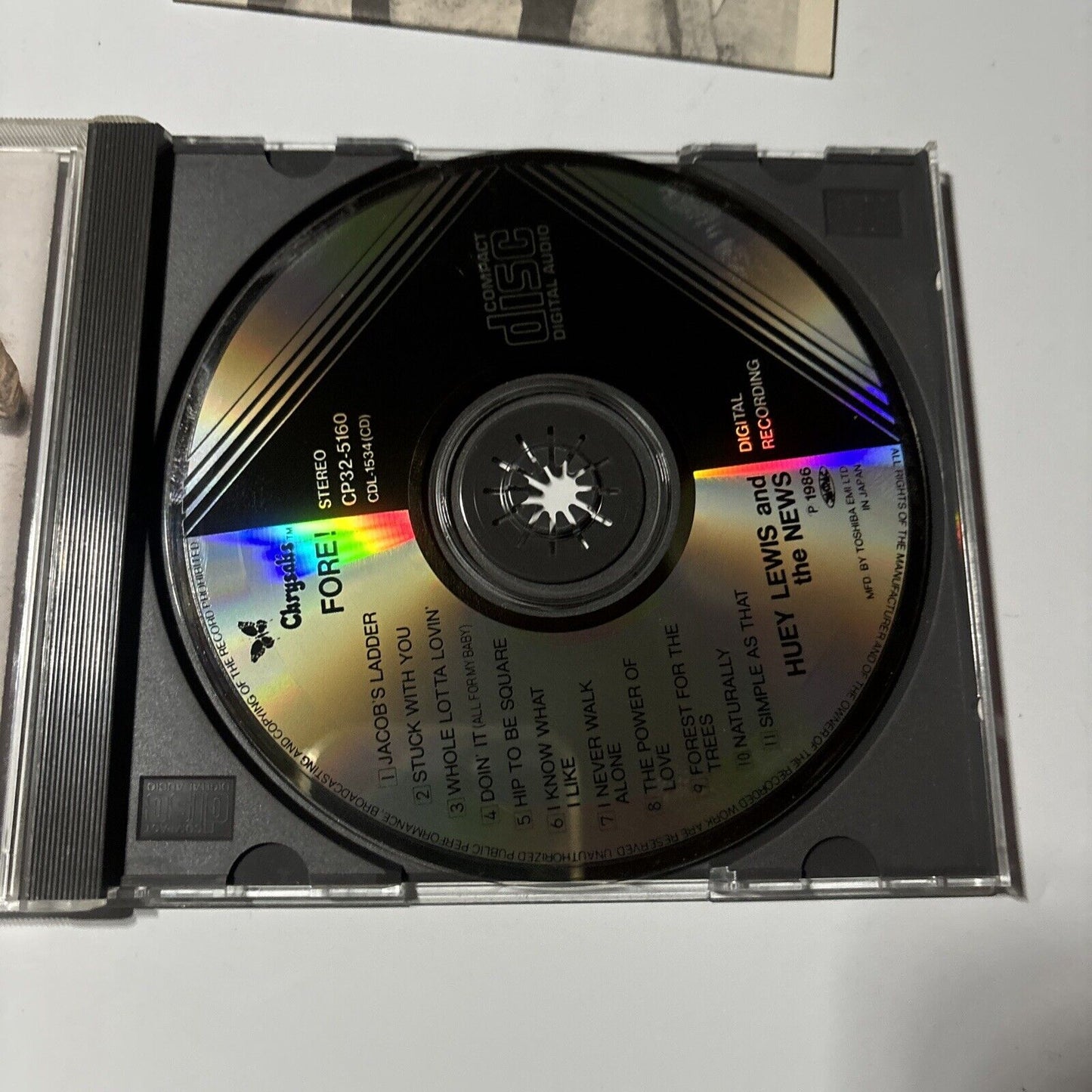 Huey Lewis And The News - Fore!  [Japan Bonus Track] (CD, 1986) Japan CP32-5160