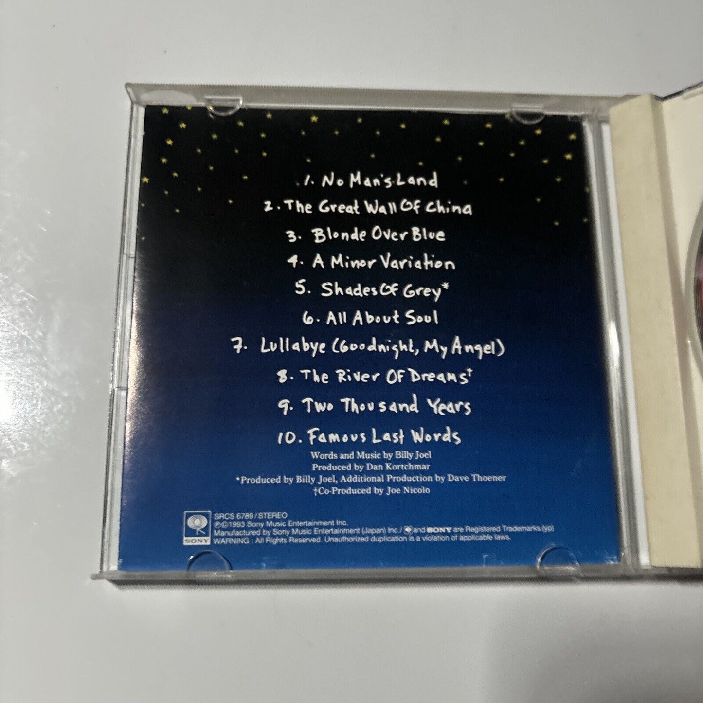 Billy Joel - River Of Dreams (CD, 1993) Japan & srcs-6789