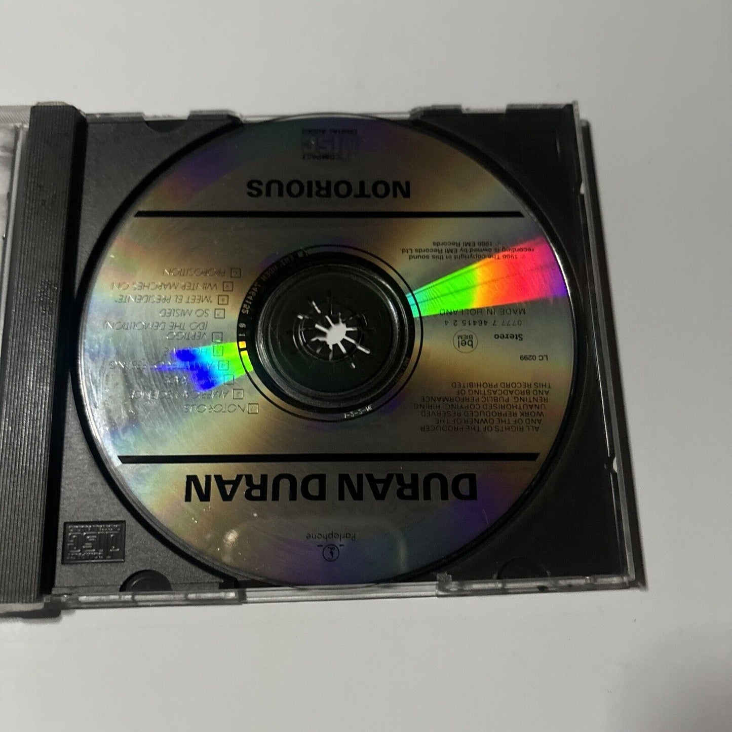 Duran Duran - Notorious (CD, 1986) Capitol Records