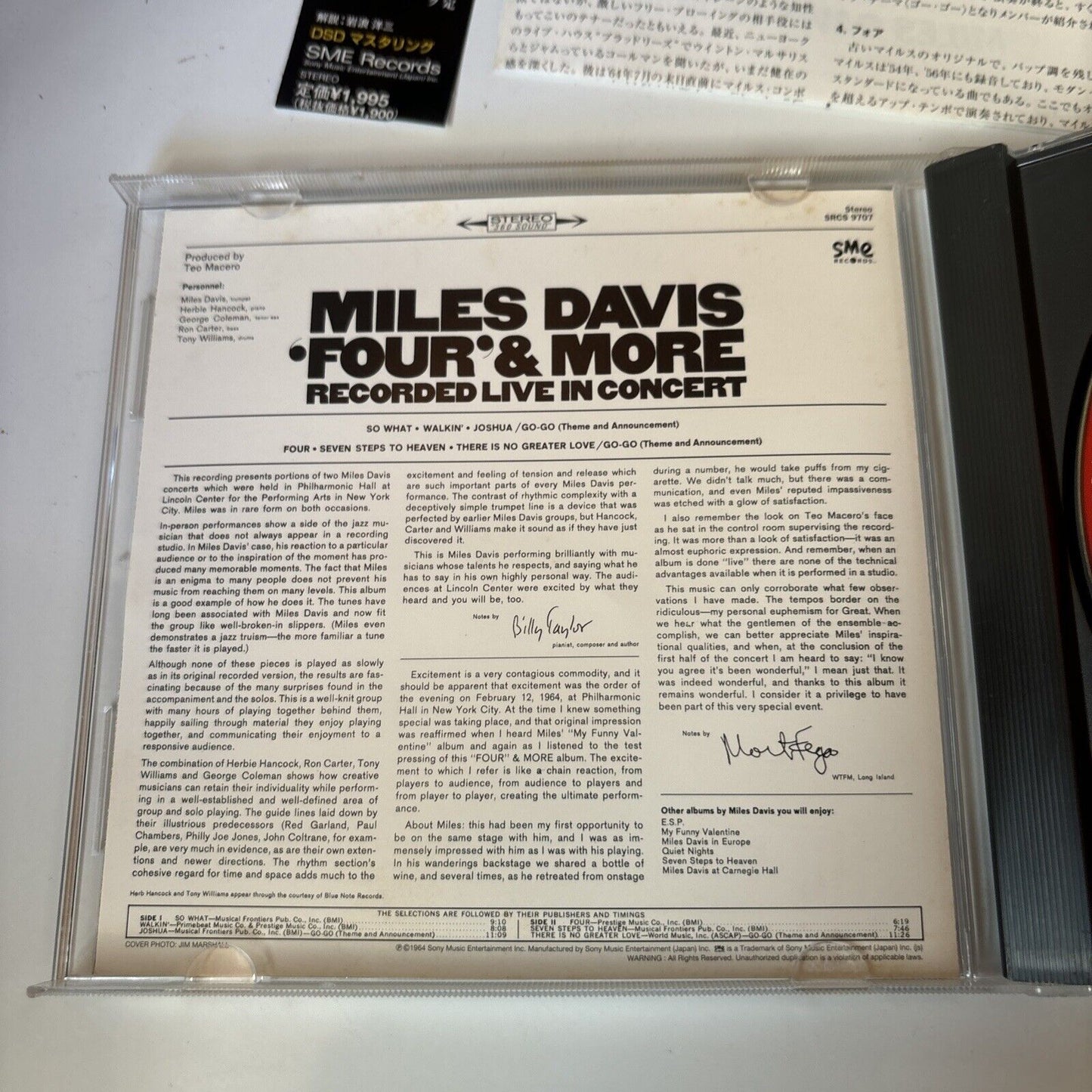 Miles Davis - Four' & More (CD, 2000) Japan SME Records SRCs-9707