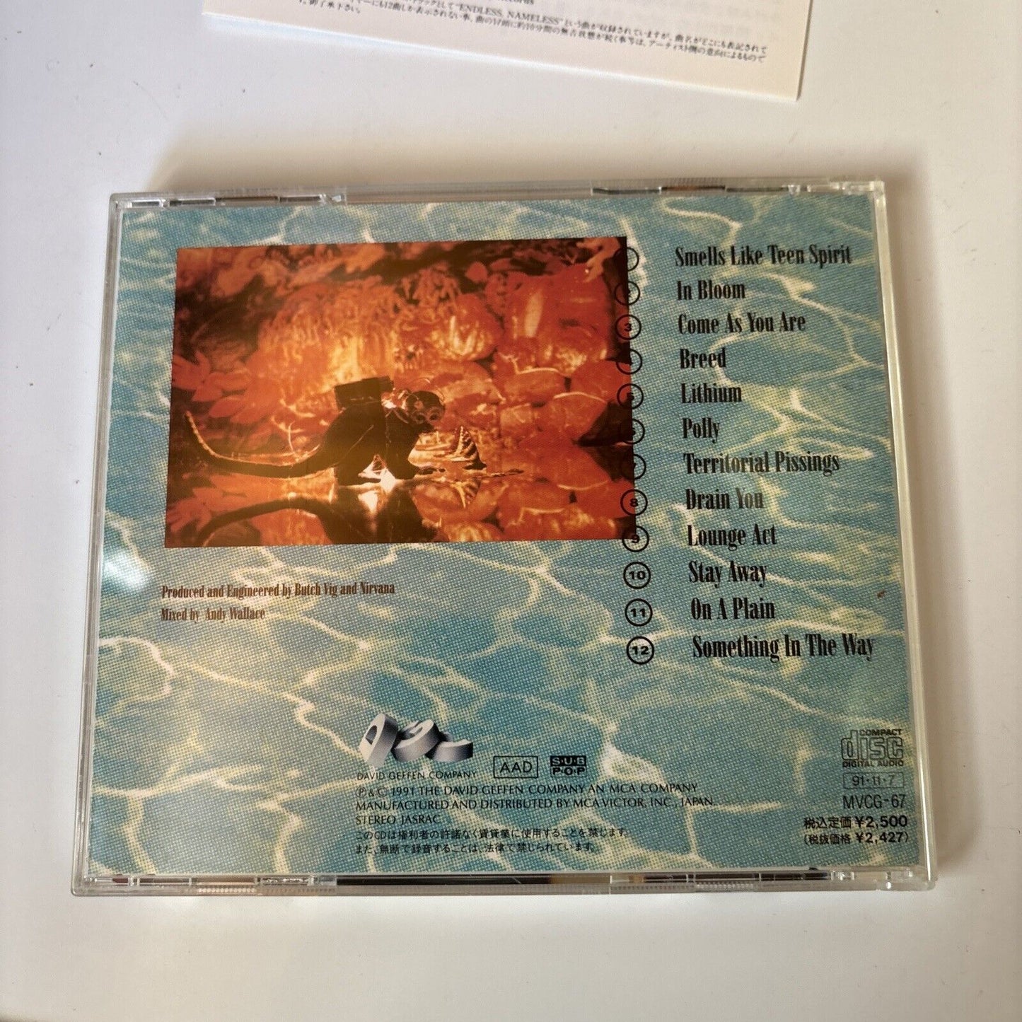 Nirvana - Nevermind (CD, 1991) Japan  MVC6-67