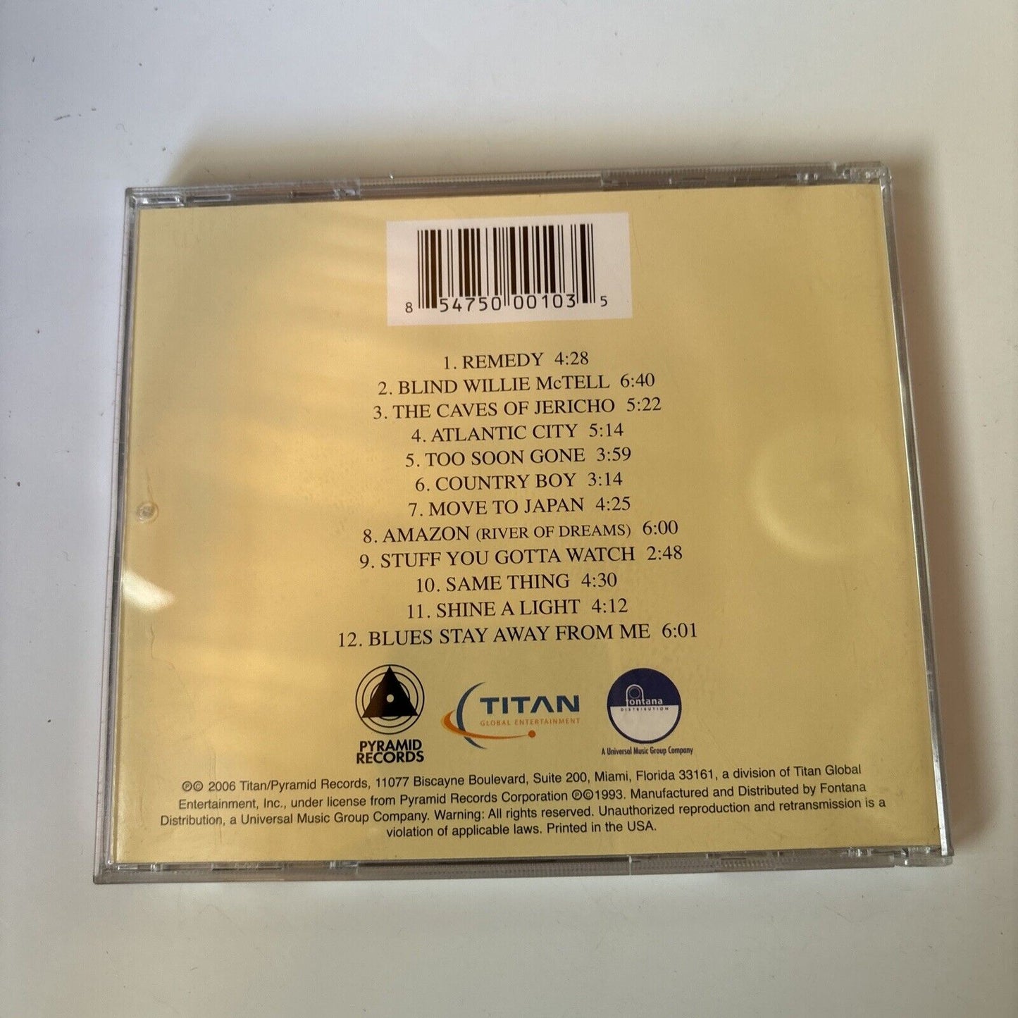 The Band - Jericho (CD, 1993)  501032