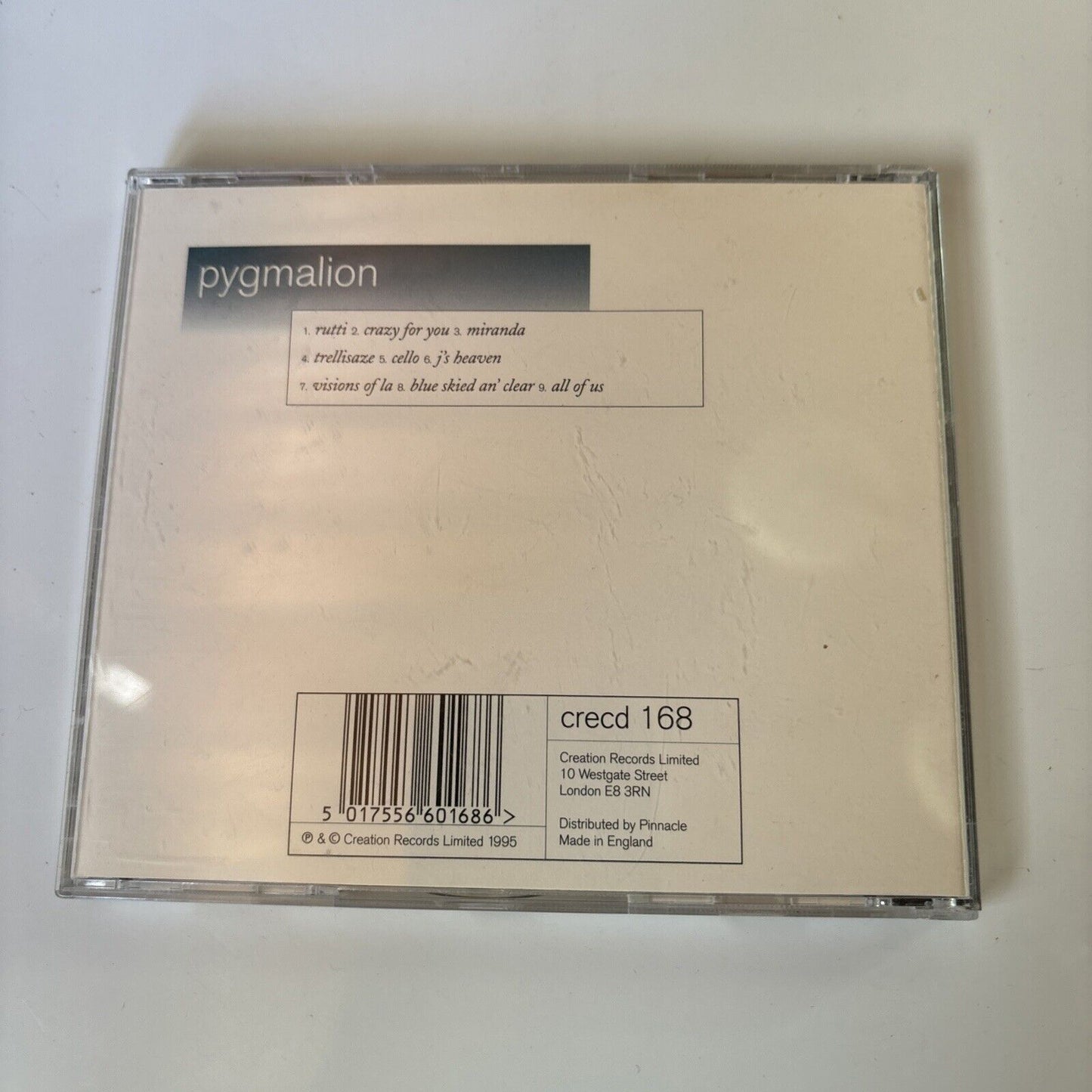 Slowdive - Pygmalion (CD, 1995) Creation Records crecd 168