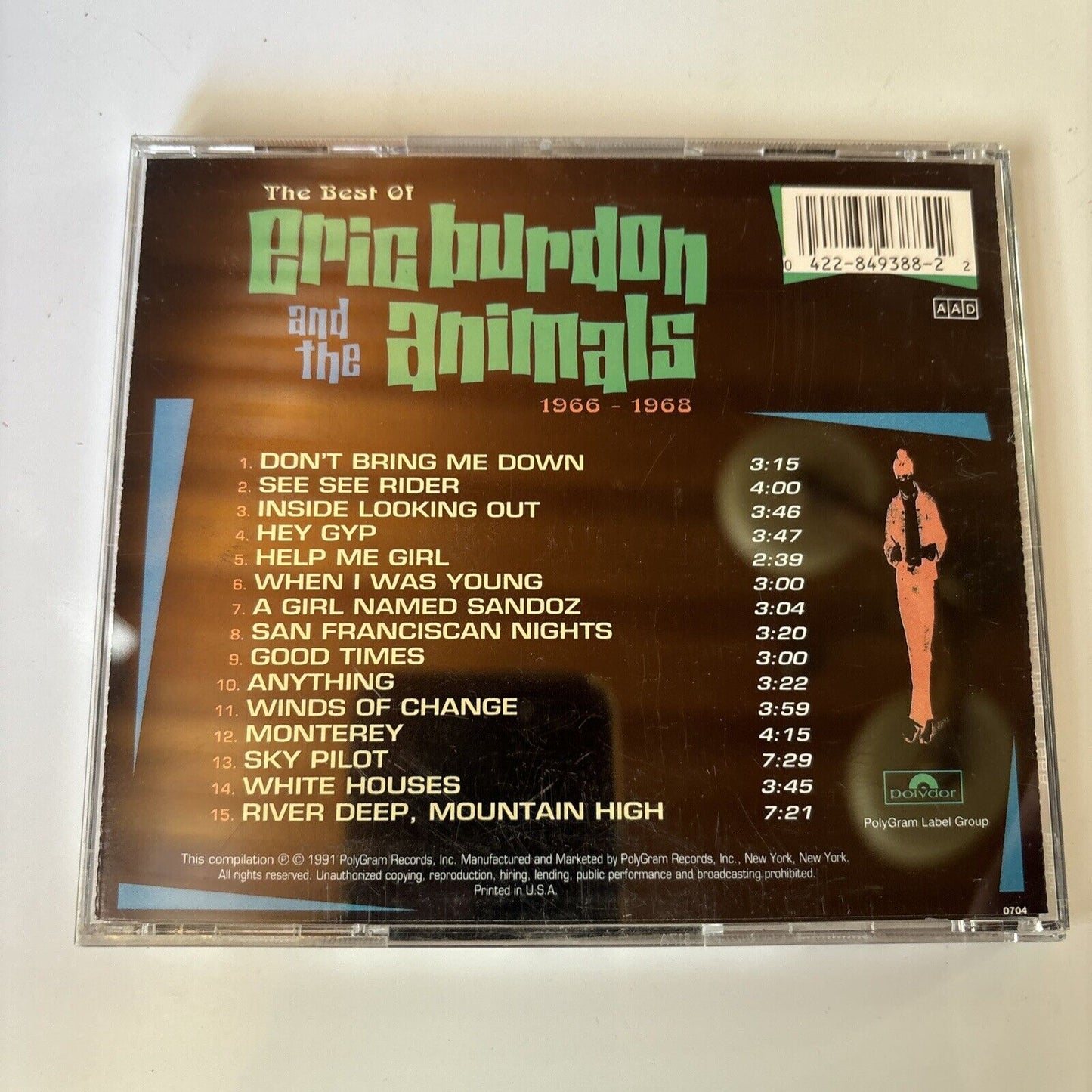 Eric Burdon And The Animals - The Best Of (CD, 1991) Polydor