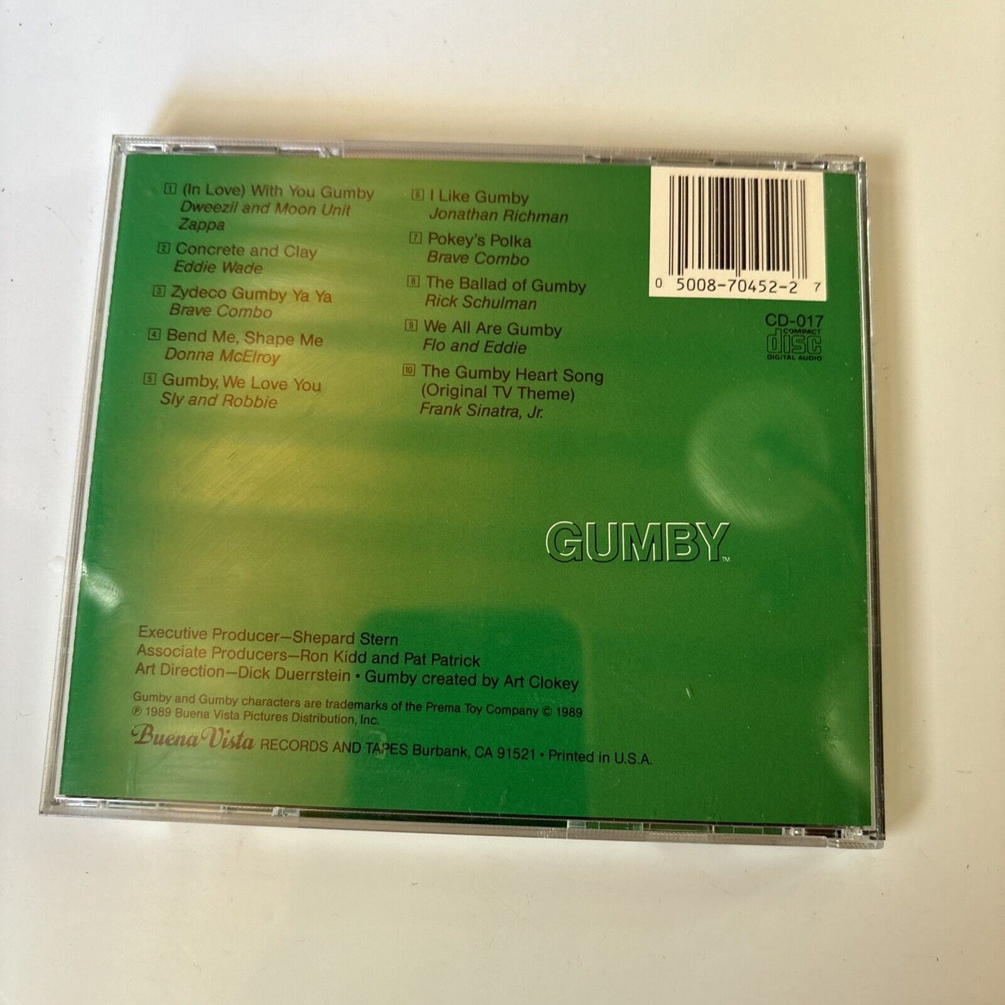 Various Artists - Gumby (CD, 1989) USA Buena Vista Records