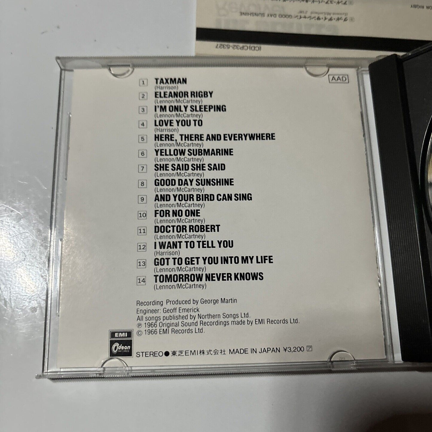 The Beatles - Revolver (CD, 1987)  Japan CP32-5327