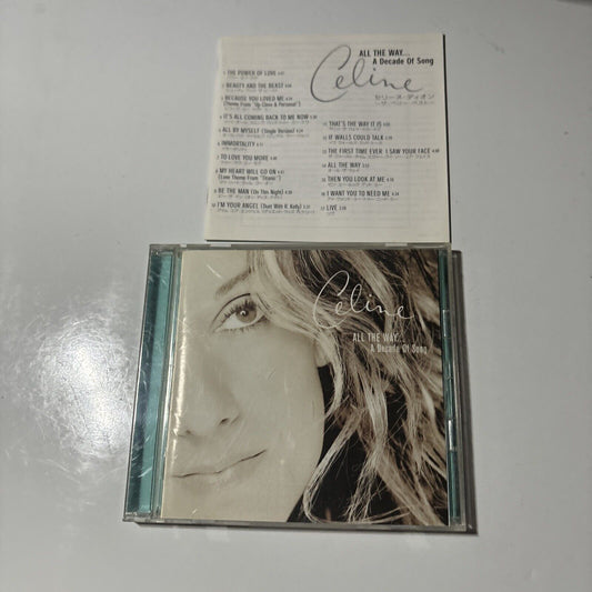 Celine Dion - All The Way... A Decade Of Song (CD, 1999) Japan ESCA-8070