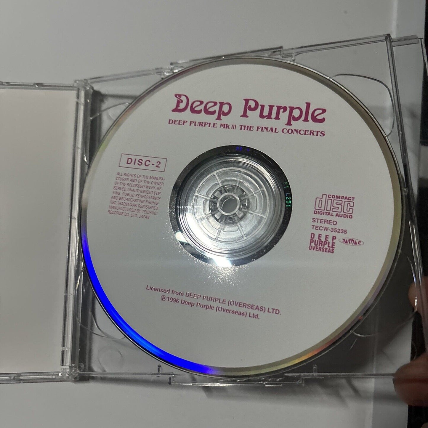 Deep Purple - MK III The Final Concerts (CD, 1996, 2-Disc) Japan tecw-35234-5