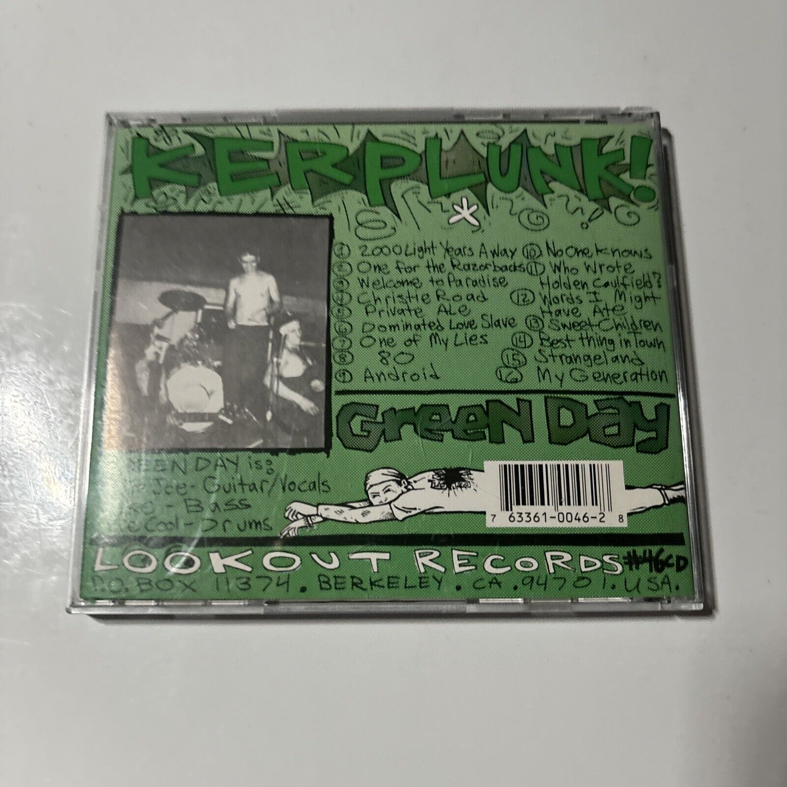 Kerplunk! Green Day Records Lookout! Lookout LP - Vinyl 0 US ⁄ 1
