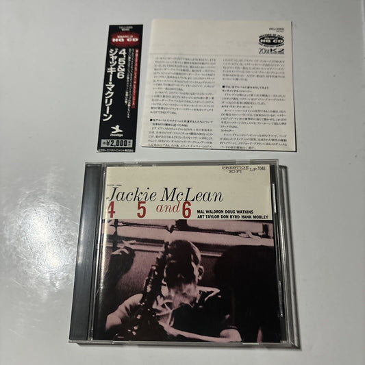 Jackie McLean - 4, 5 And 6 (CD, HQCD, 1996) Japan vicj-2069