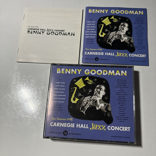 Benny Goodman - The Famous 1938 Carnegie Hall Jazz Concert (CD, 2001) SRCS 9610