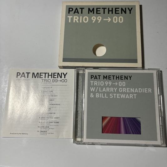 Pat Metheny - Trio 99-00 (CD, 2000) Japan wpcr-10647