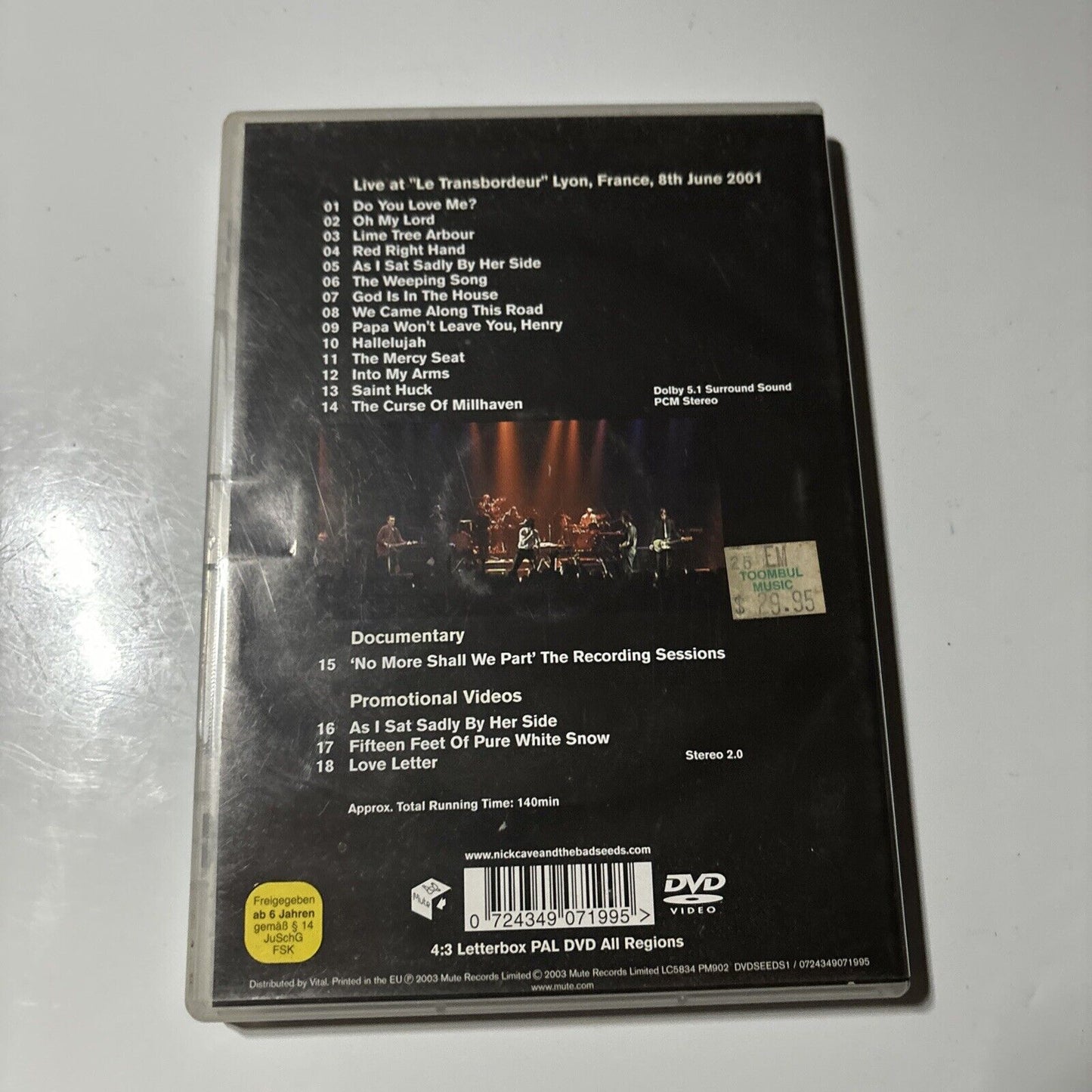 Nick Cave and the Bad Seeds - God Is in the House (DVD, 2001) All Regions