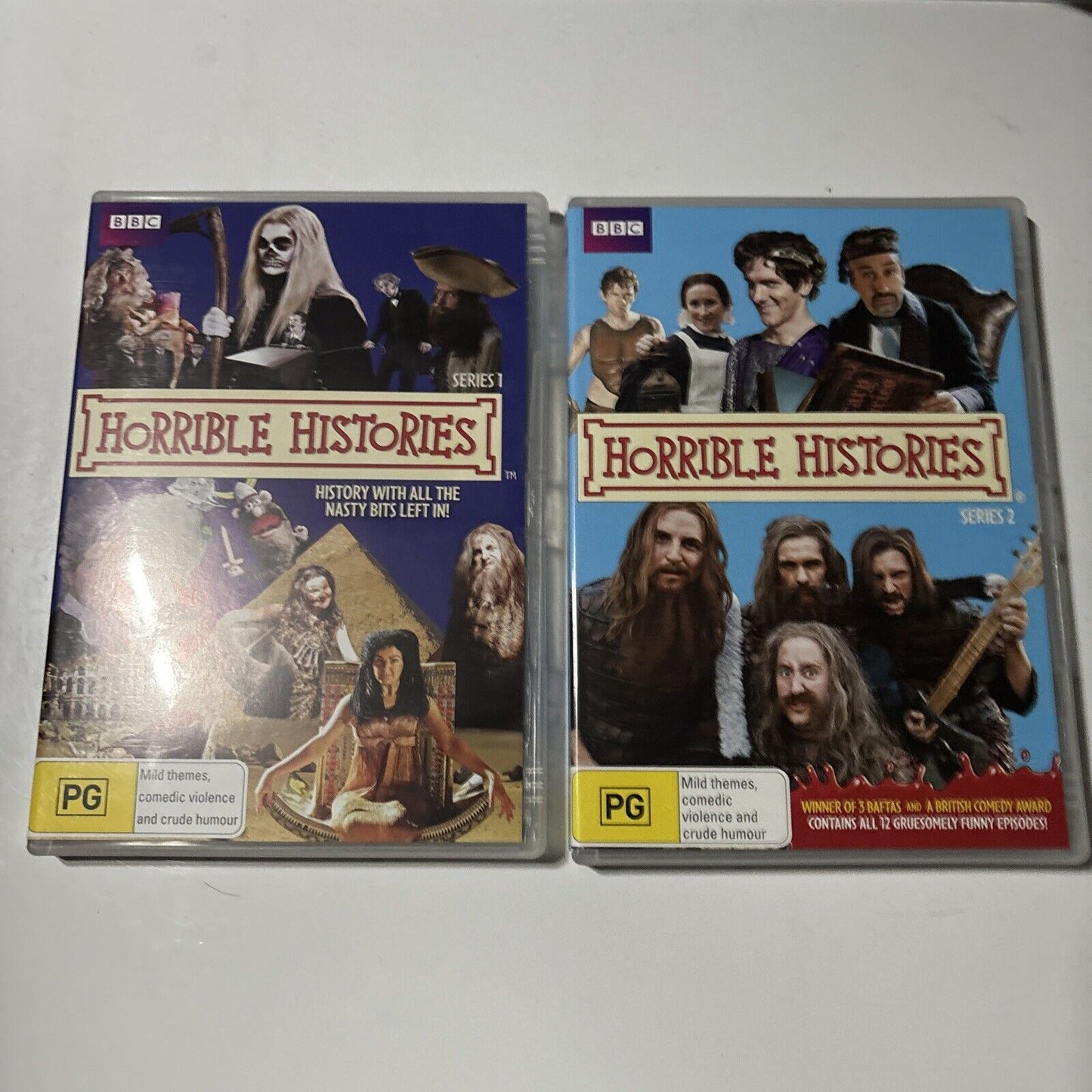 Horrible Histories : Series 1 & 2 (DVD, 2009, 4-Disc) BBC New  Region 4