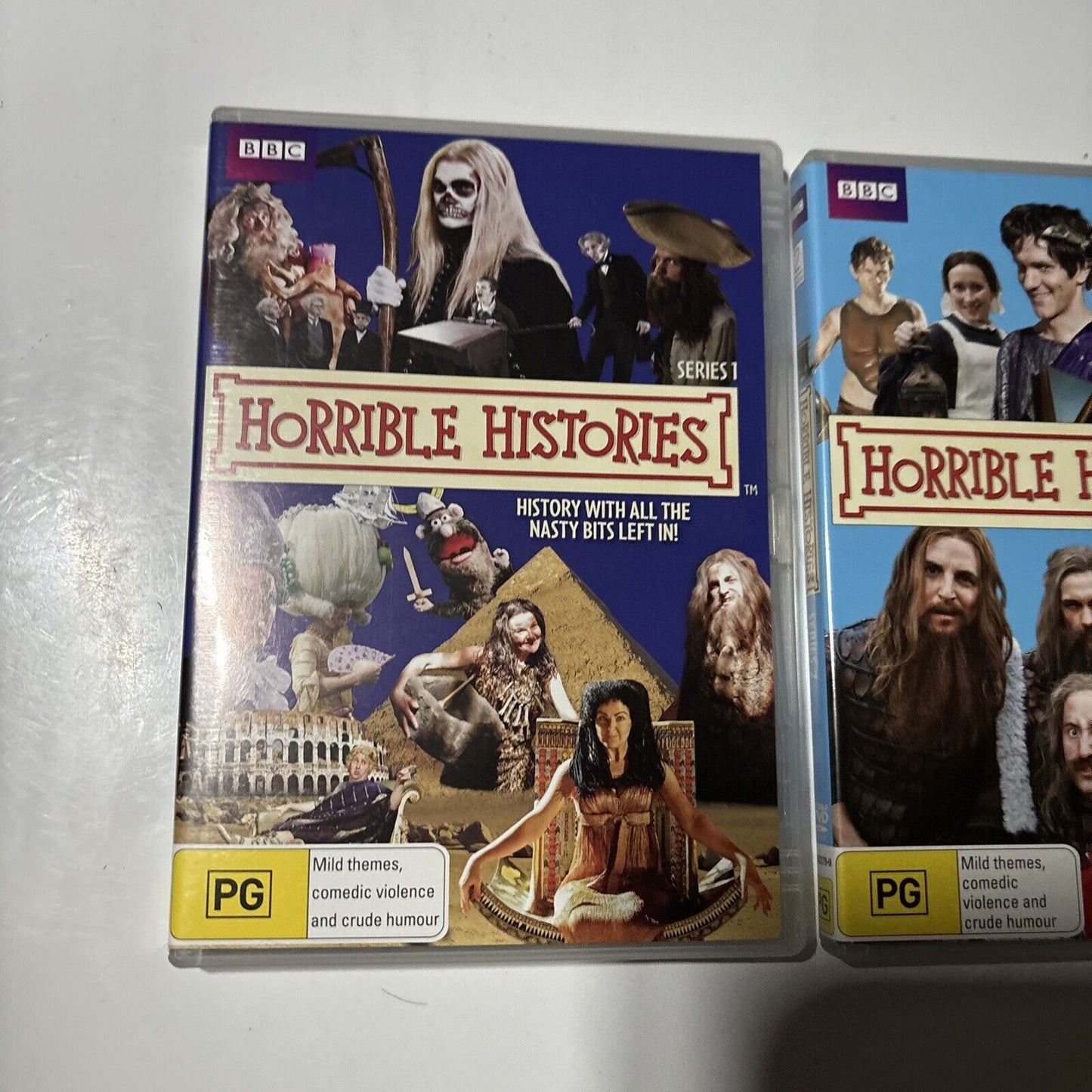 Horrible Histories : Series 1 & 2 (DVD, 2009, 4-Disc) BBC New  Region 4