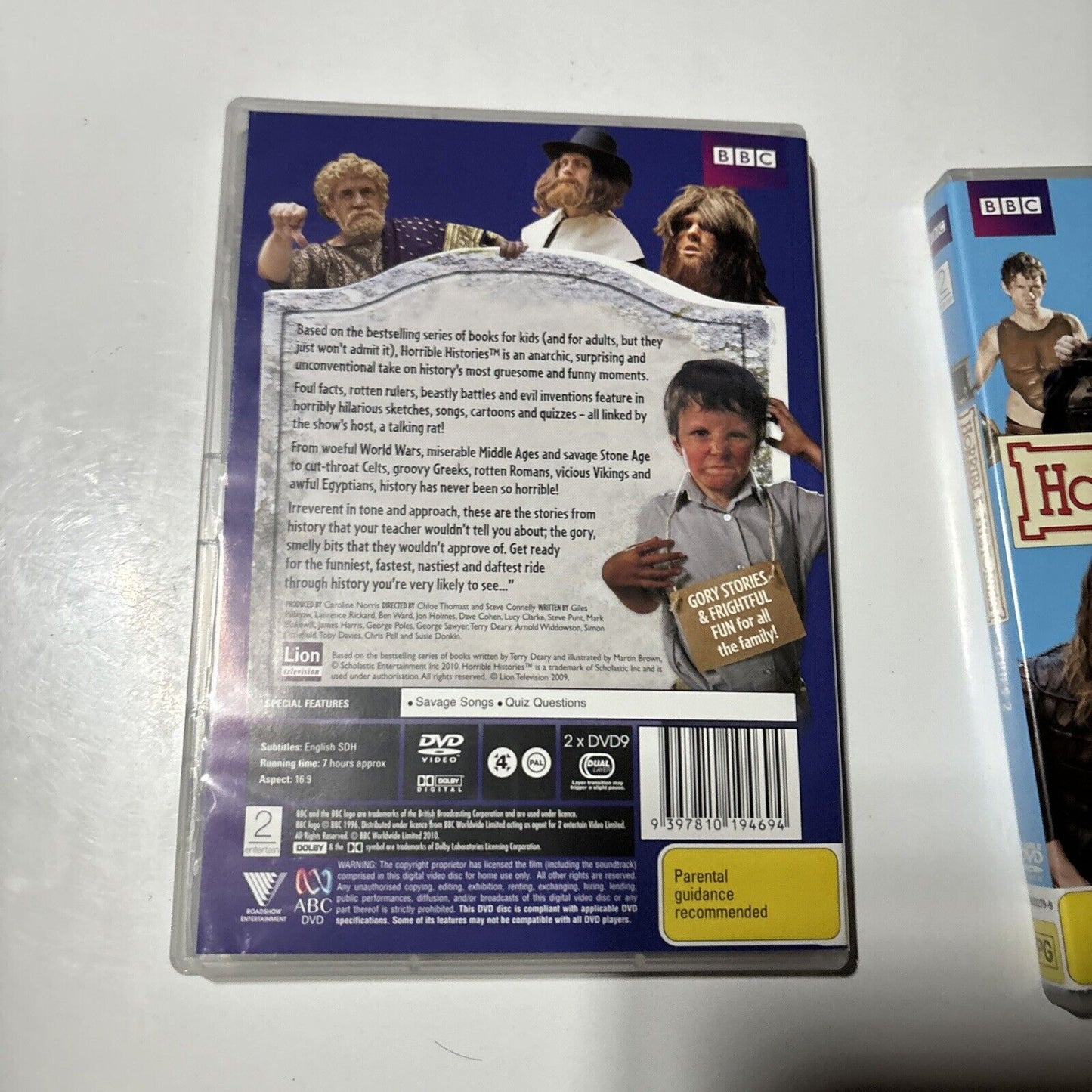Horrible Histories : Series 1 & 2 (DVD, 2009, 4-Disc) BBC New  Region 4
