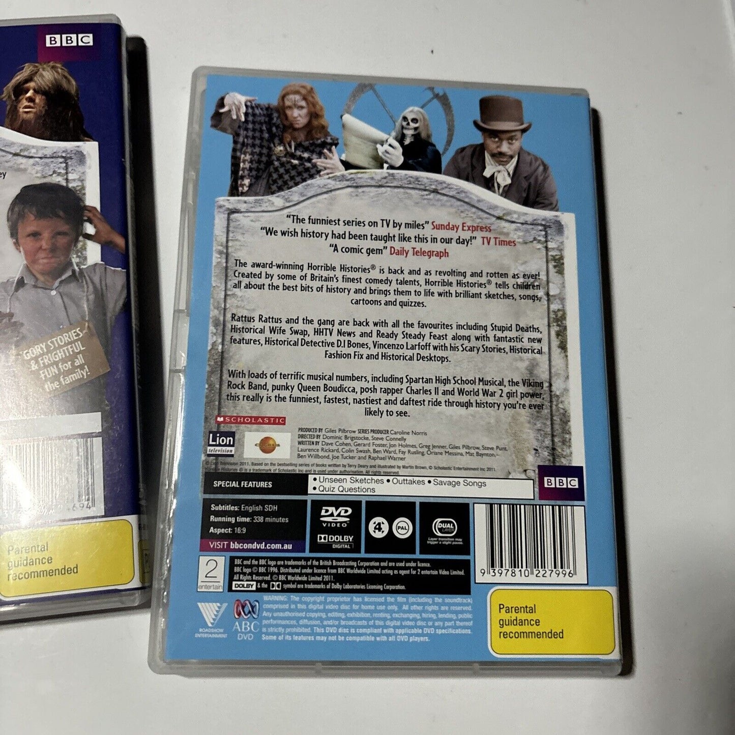 Horrible Histories : Series 1 & 2 (DVD, 2009, 4-Disc) BBC New  Region 4