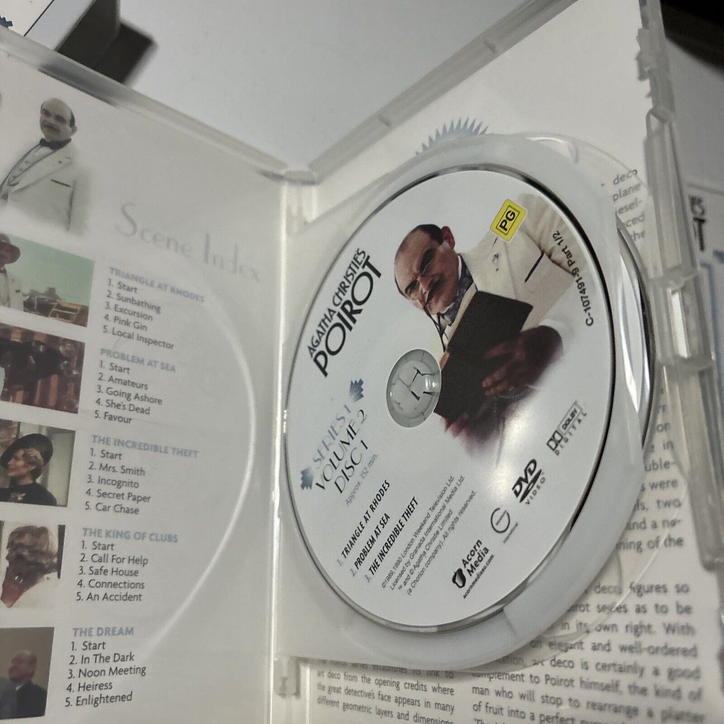 Agatha Christie Poirot : Series 1 (DVD, 1990, 4-Disc) David Suchet All Regions