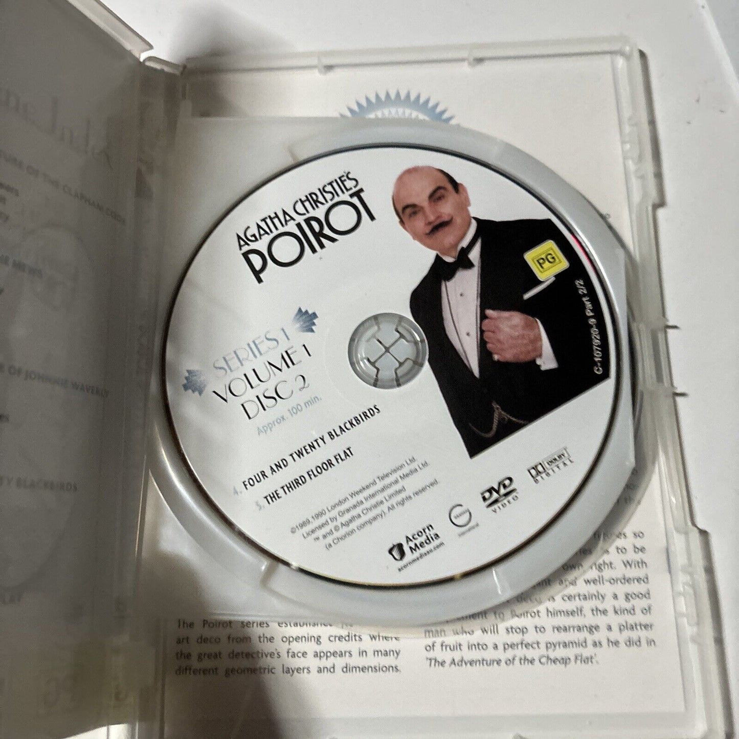 Agatha Christie Poirot : Series 1 (DVD, 1990, 4-Disc) David Suchet All Regions