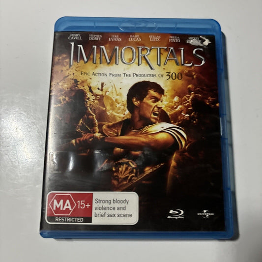 Immortals (Blu-ray, 2011) John Hurt, Mickey Rourke, Henry Cavill  Region B