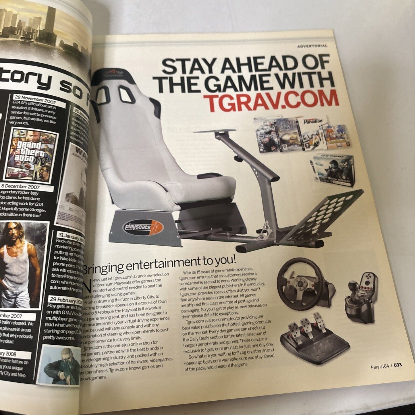 Play Magazine UK Issue 164 2008 Grand Theft Auto IV